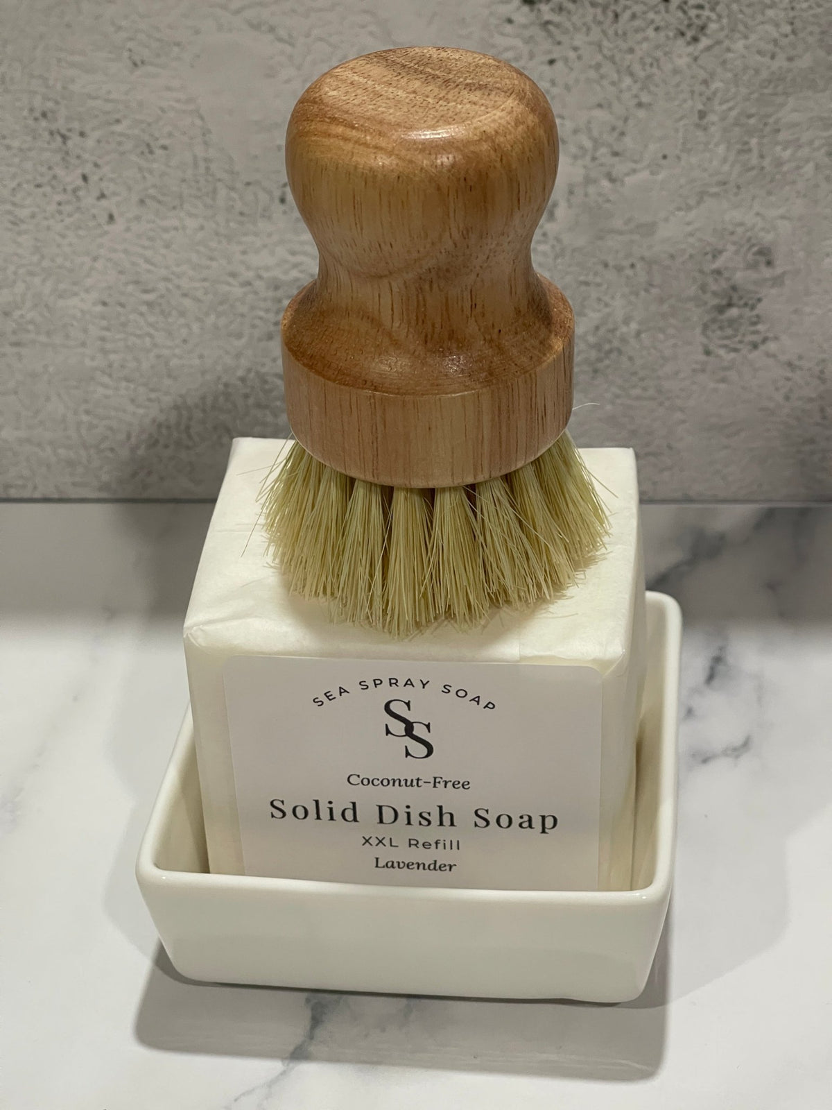 Coconut-Free XXL Solid Dish Soap Starter Set (11.75oz) - Sea Spray Soap