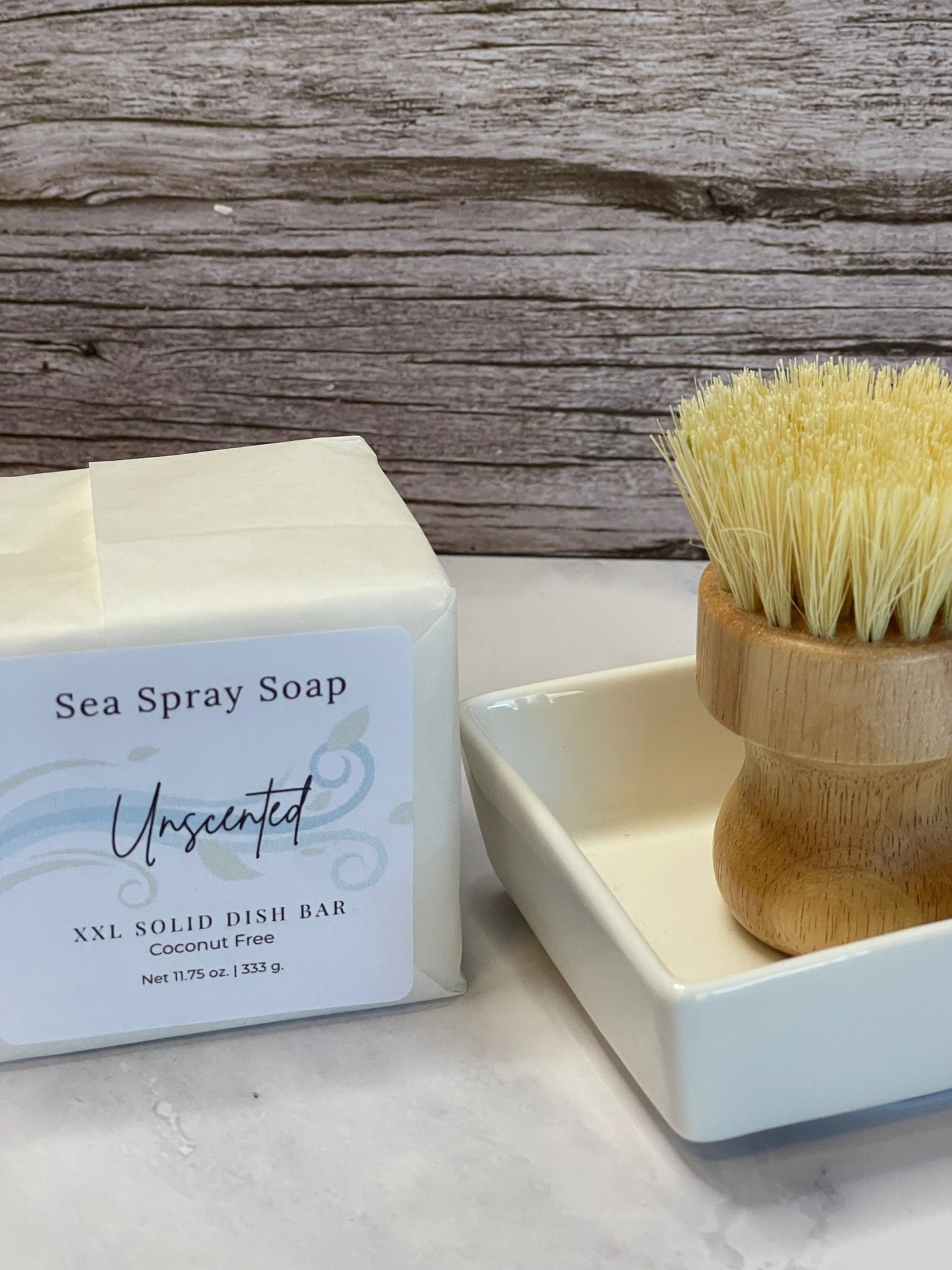 Coconut - Free XXL Solid Dish Soap Starter Set (11.75oz) - Sea Spray Soap