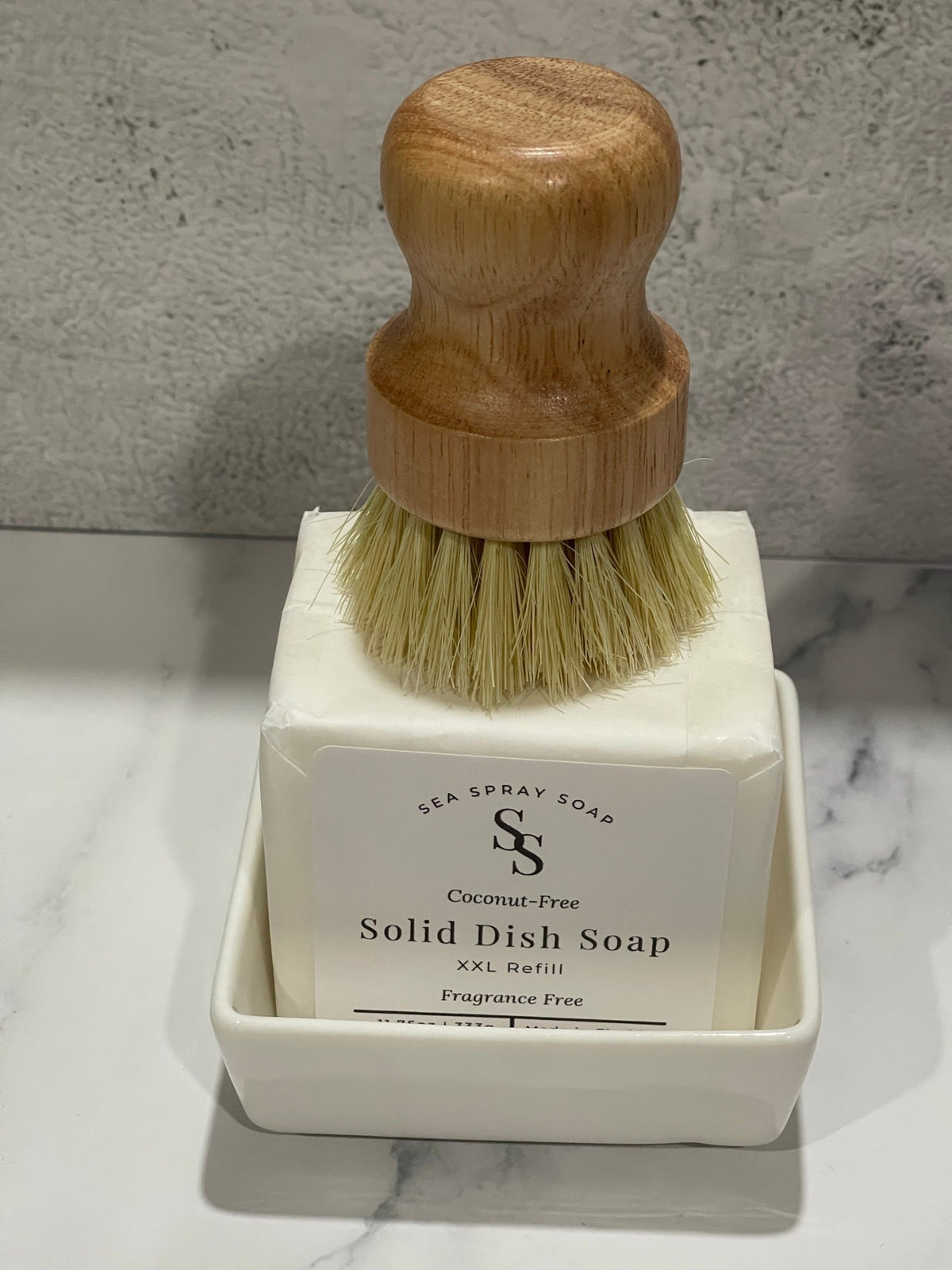 Coconut-Free XXL Solid Dish Soap Starter Set (11.75oz) - Sea Spray Soap