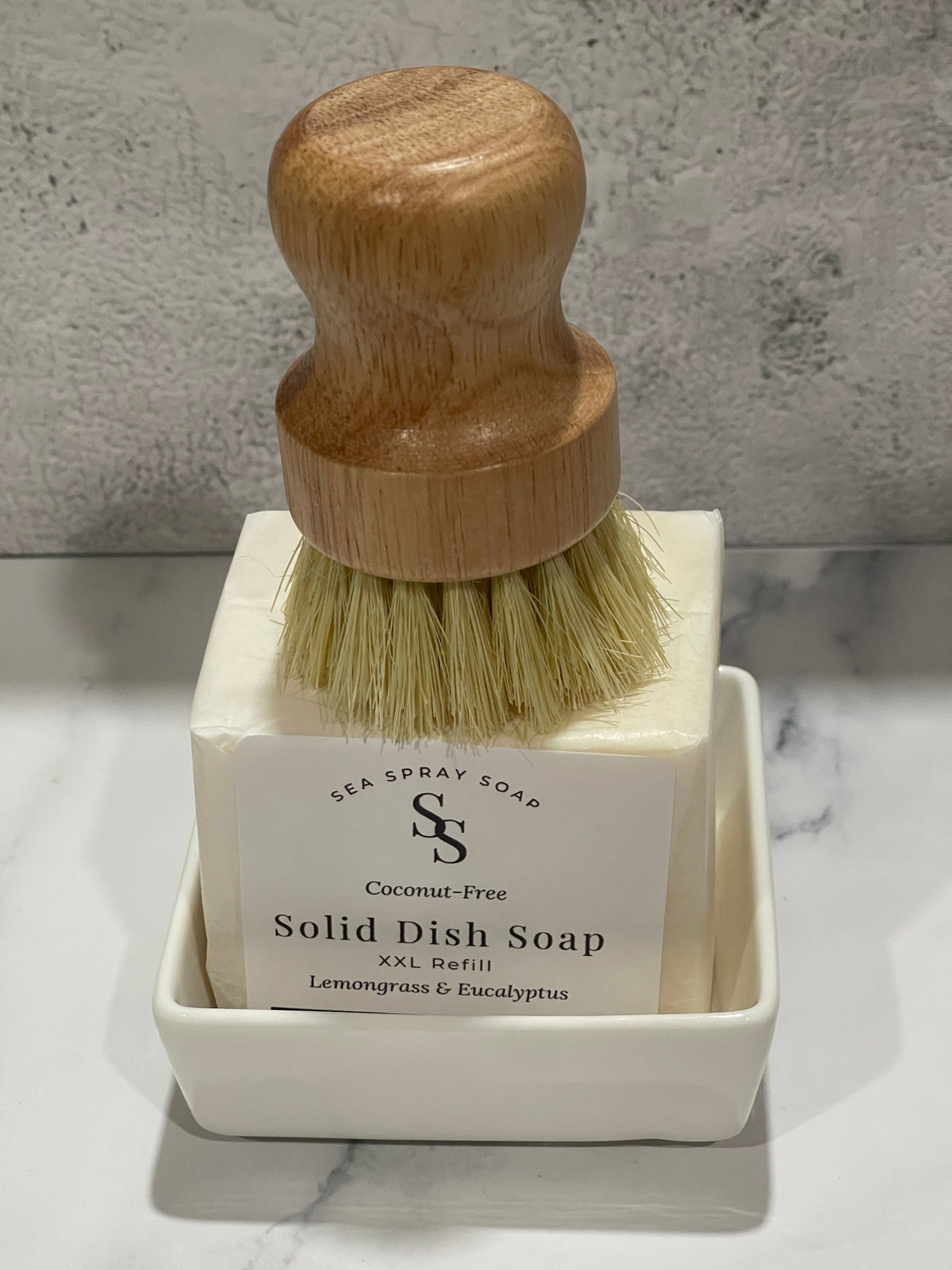 Coconut-Free XXL Solid Dish Soap Starter Set (11.75oz) - Sea Spray Soap