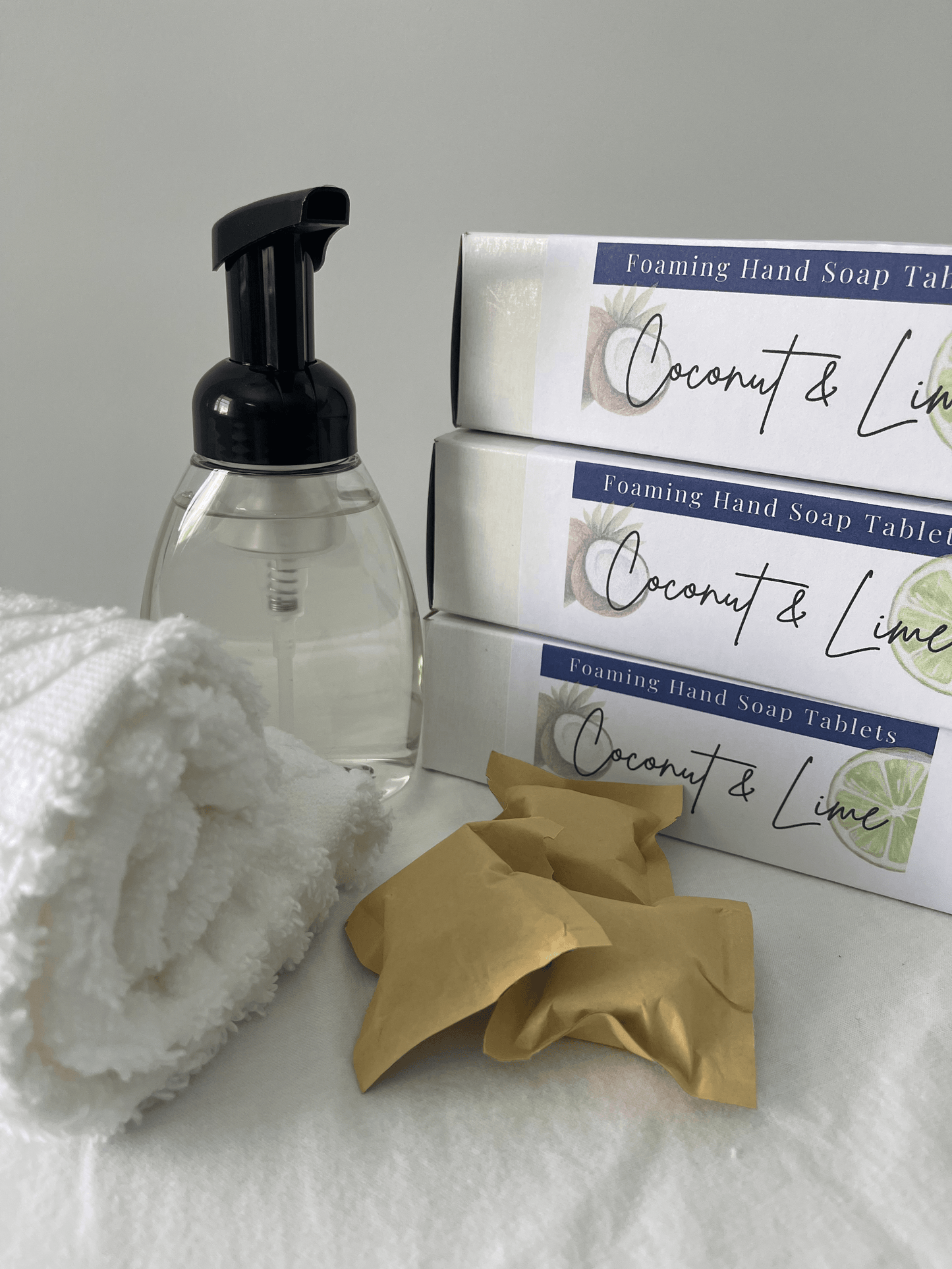Coconut Lime Foaming Hand Soap Tablet Starter Set - Sea Spray Soap