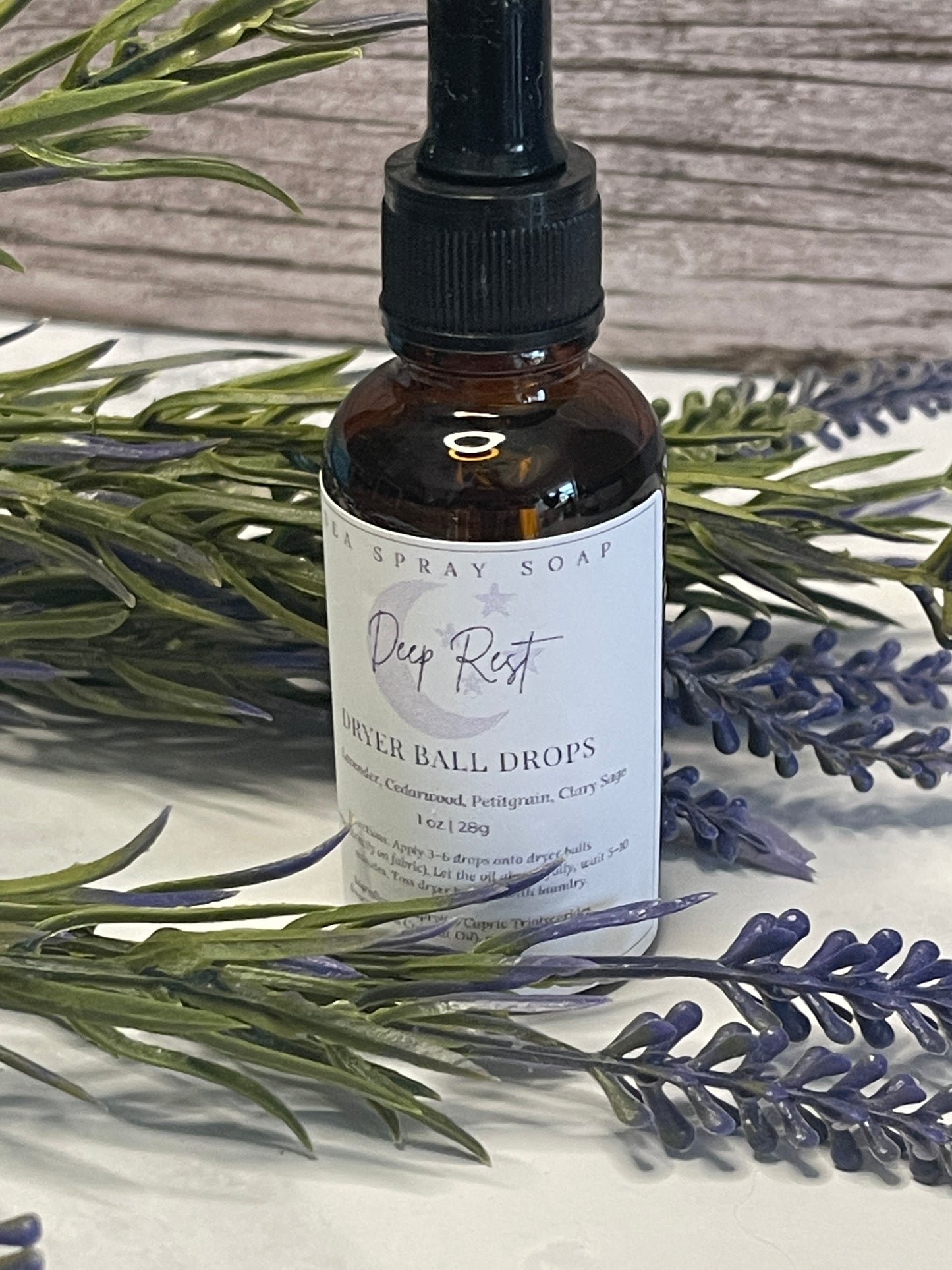 Bottle of Deep Rest Dryer Ball Drops