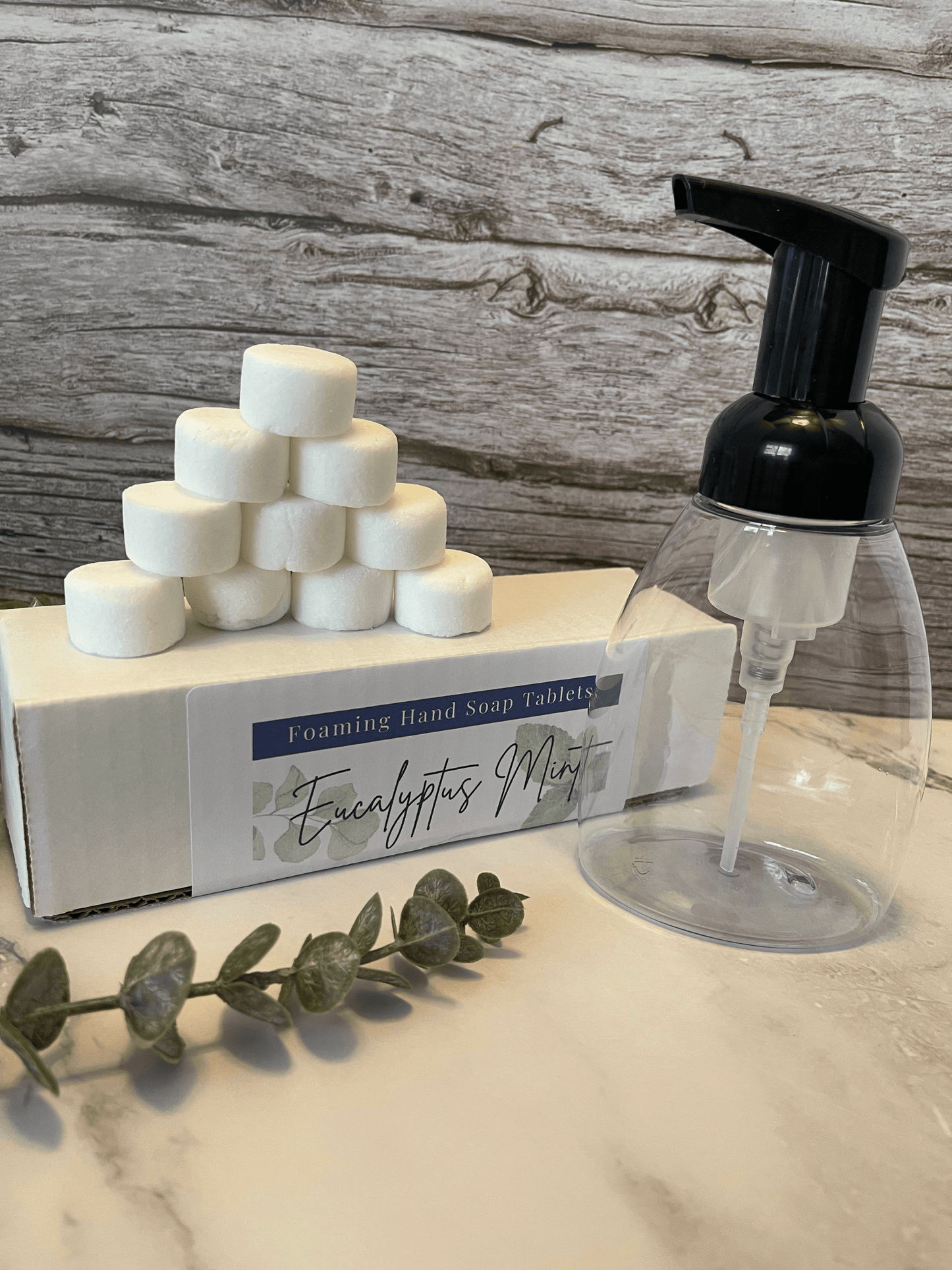 Eucalyptus and Mint Foaming Hand Soap Tablet Starter Set - Sea Spray Soap