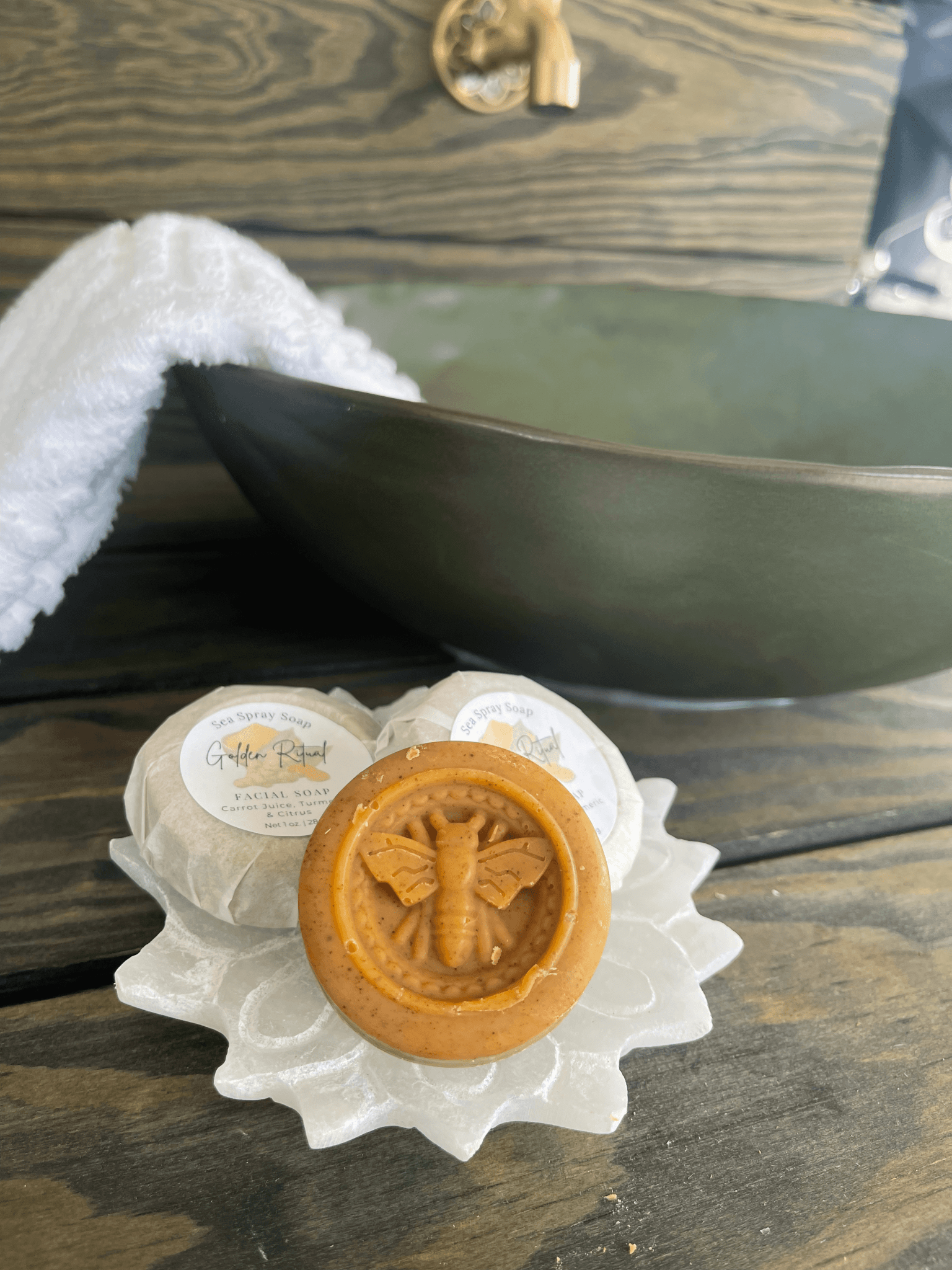Golden Ritual Turmeric Infused Facial Soap - Sea Spray Soap