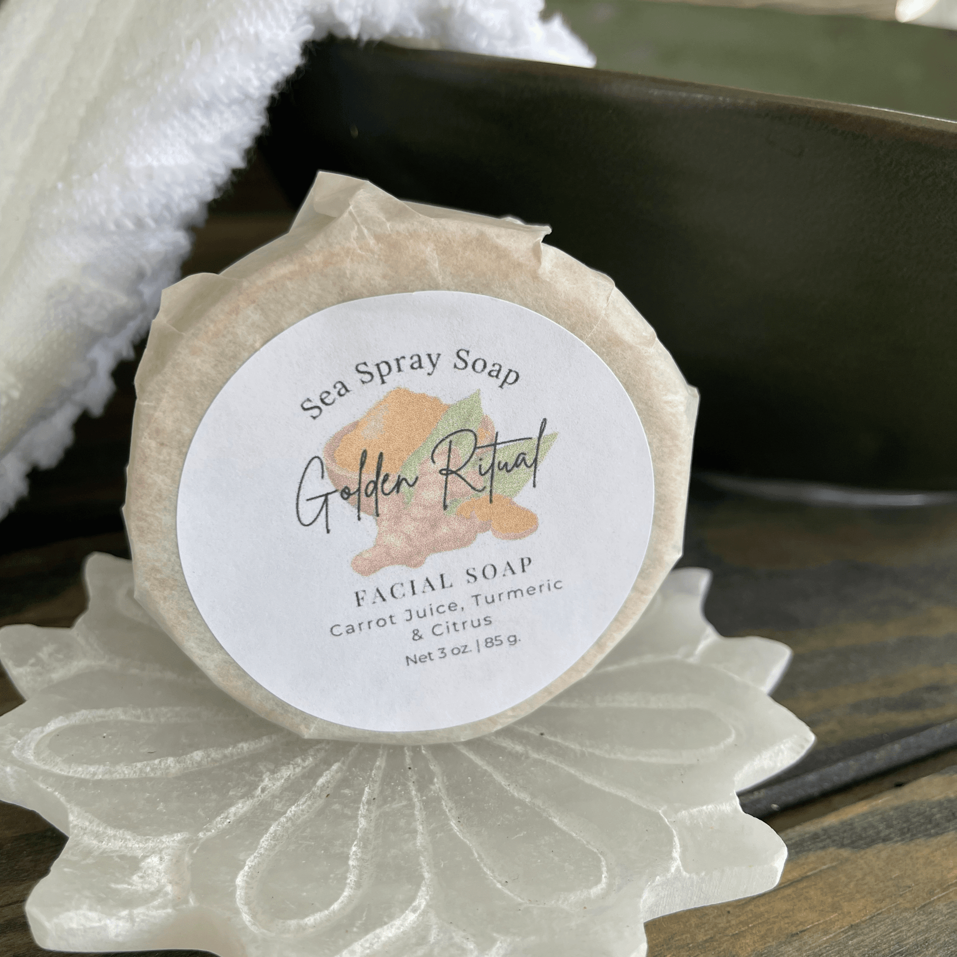 Golden Ritual Turmeric Infused Facial Soap - Sea Spray Soap