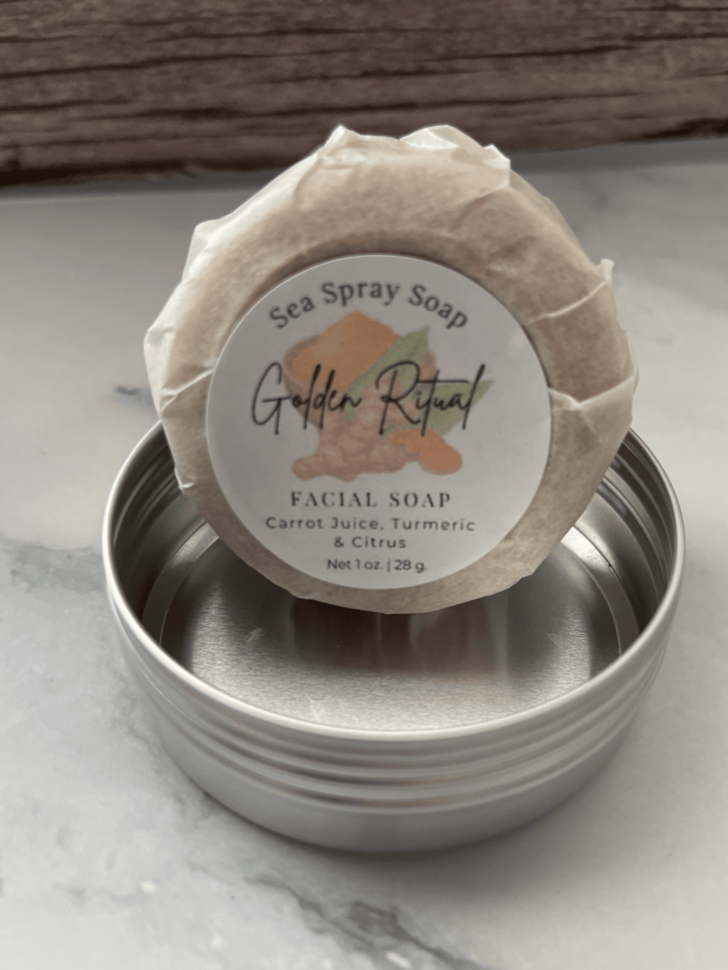 Golden Ritual Turmeric Infused Facial Soap - Sea Spray Soap
