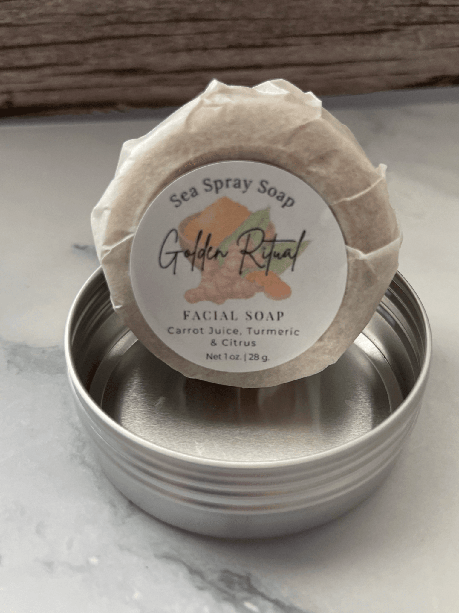 Golden Ritual Turmeric Infused Facial Soap - Sea Spray Soap