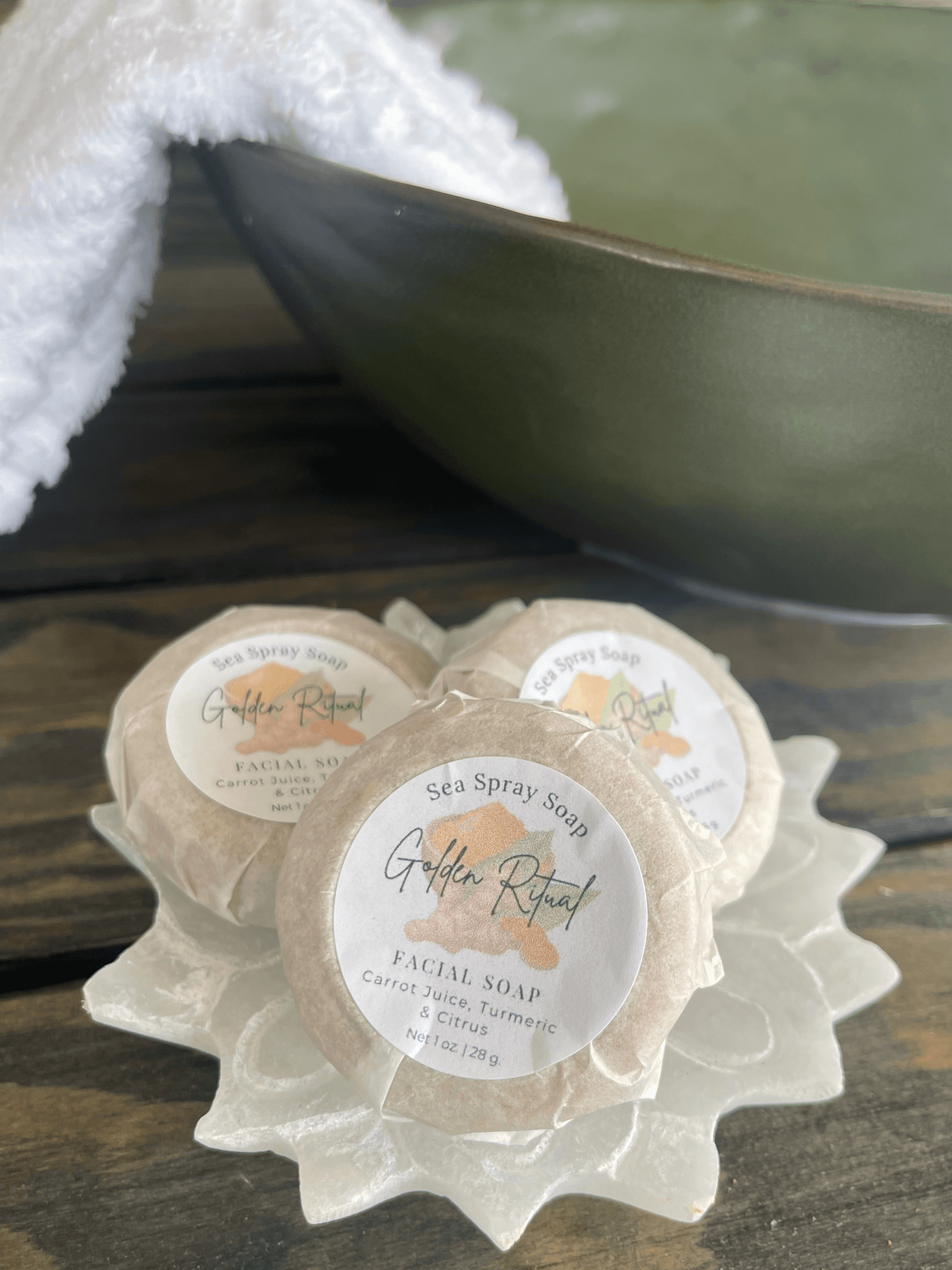 Golden Ritual Turmeric Infused Facial Soap - Sea Spray Soap