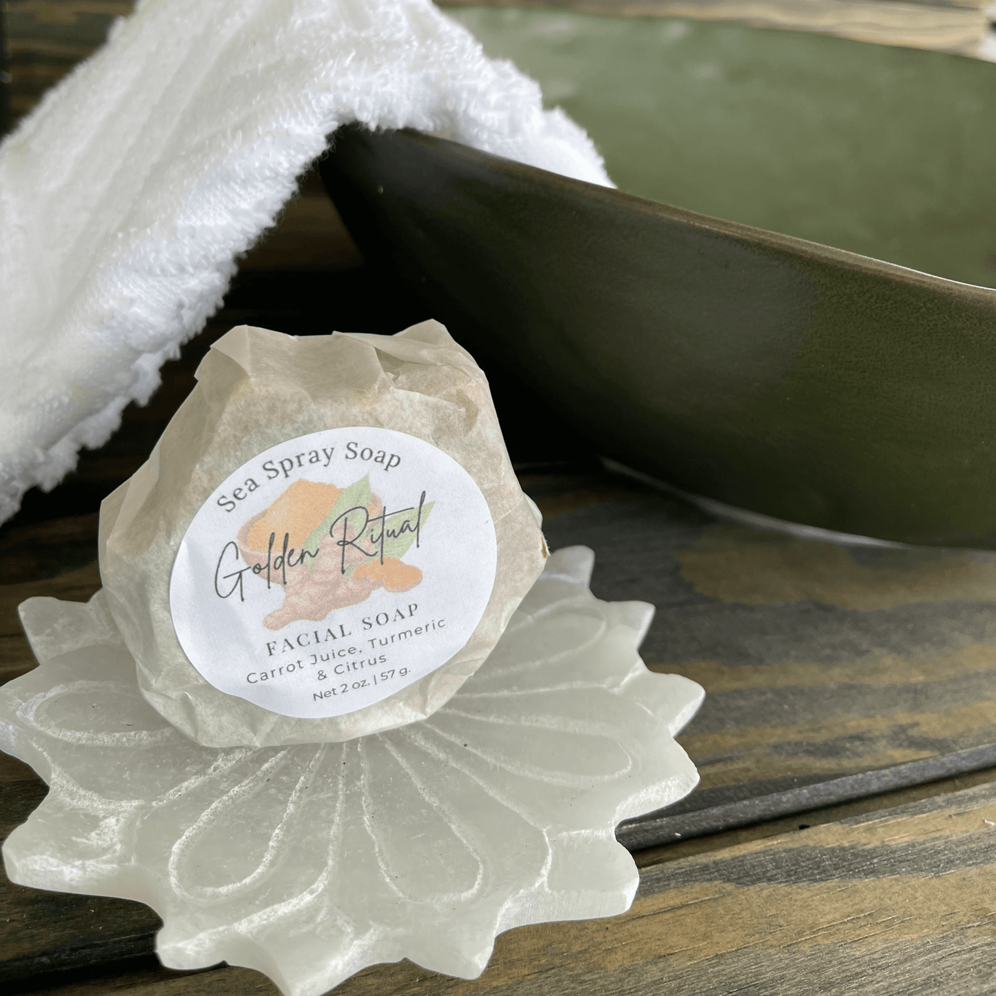 Golden Ritual Turmeric Infused Facial Soap - Sea Spray Soap