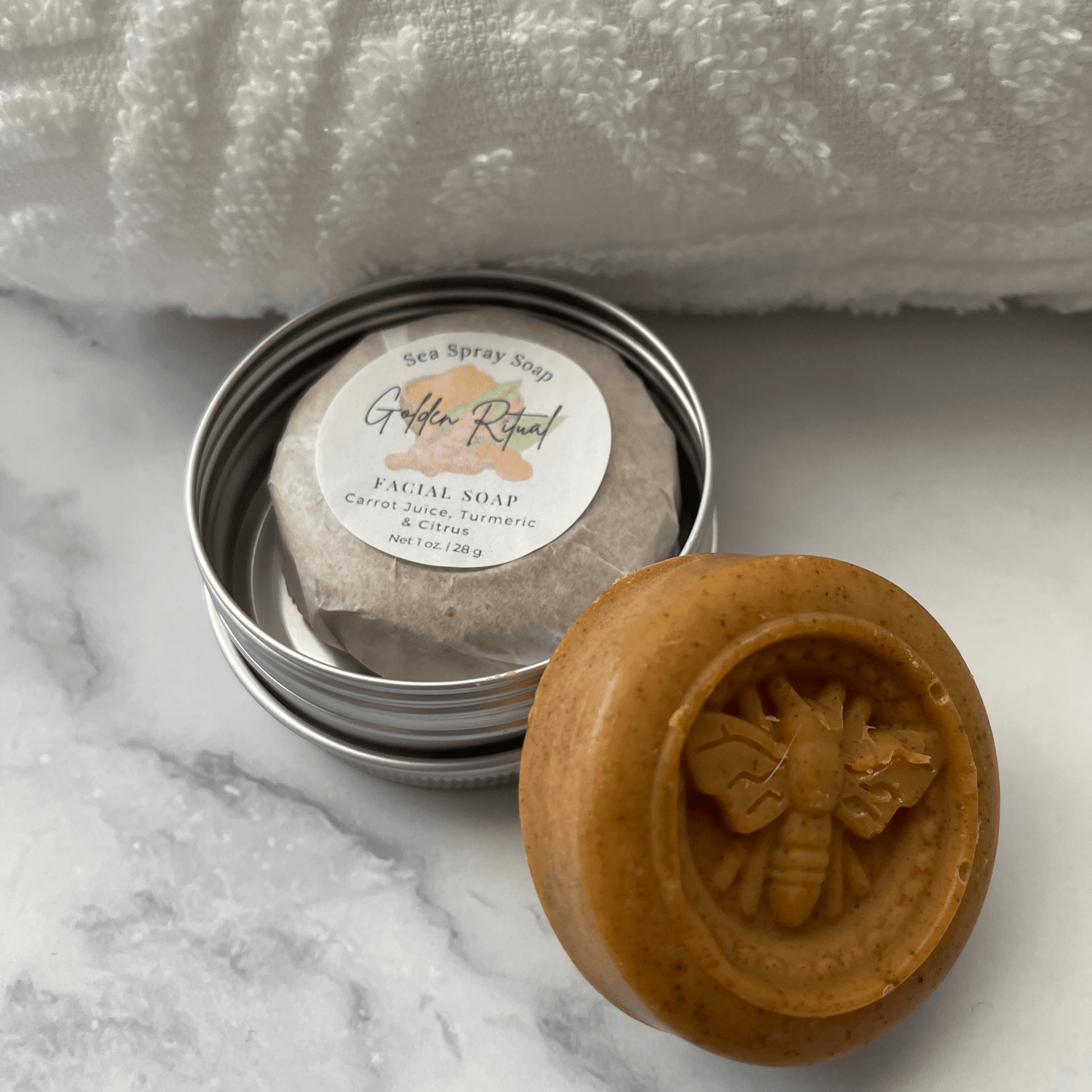 Golden Ritual Turmeric Infused Facial Soap - Sea Spray Soap