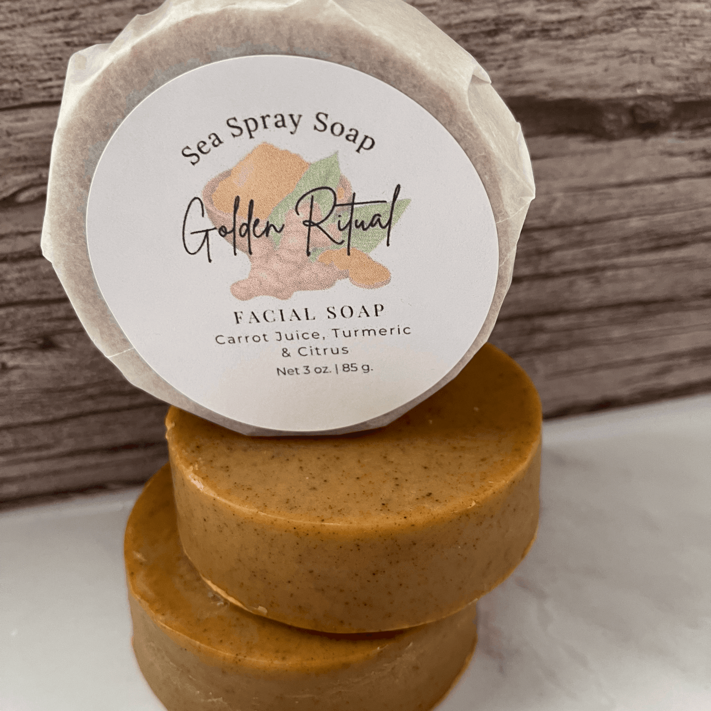 Golden Ritual Turmeric Infused Facial Soap - Sea Spray Soap