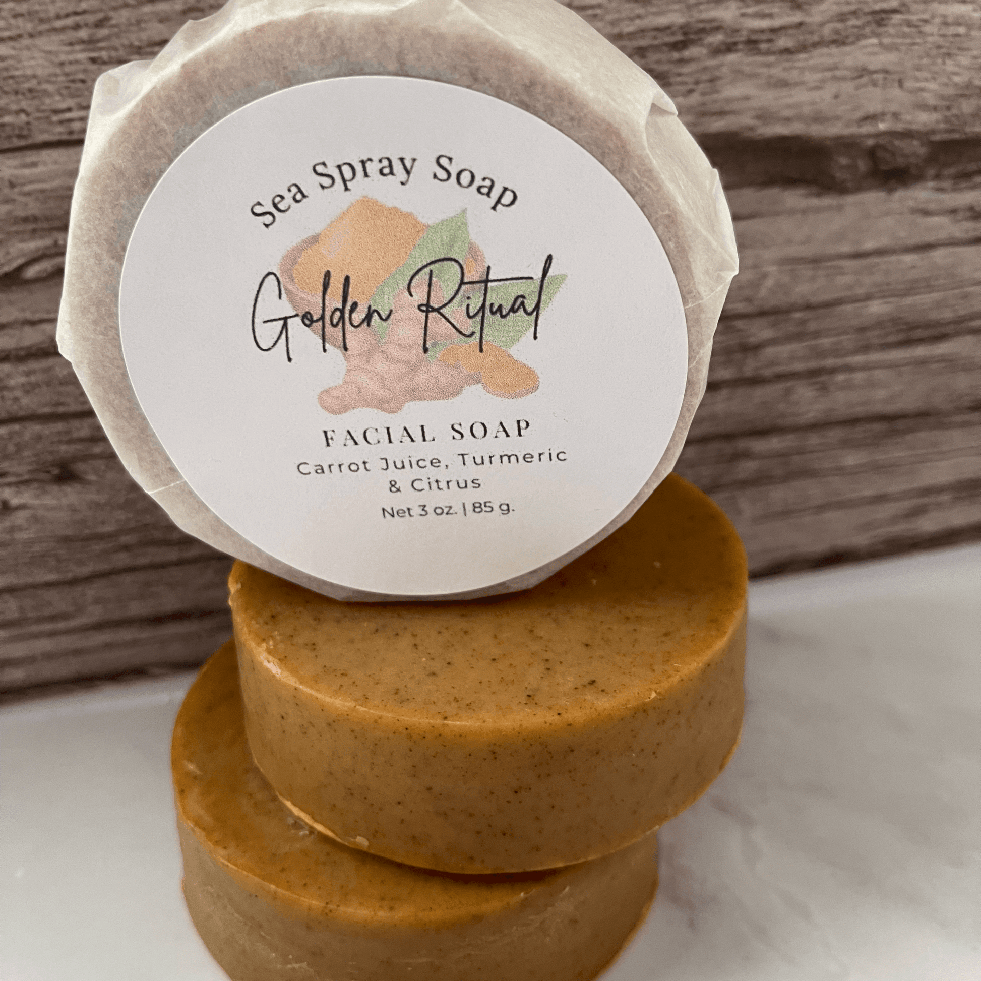 Golden Ritual Turmeric Infused Facial Soap - Sea Spray Soap