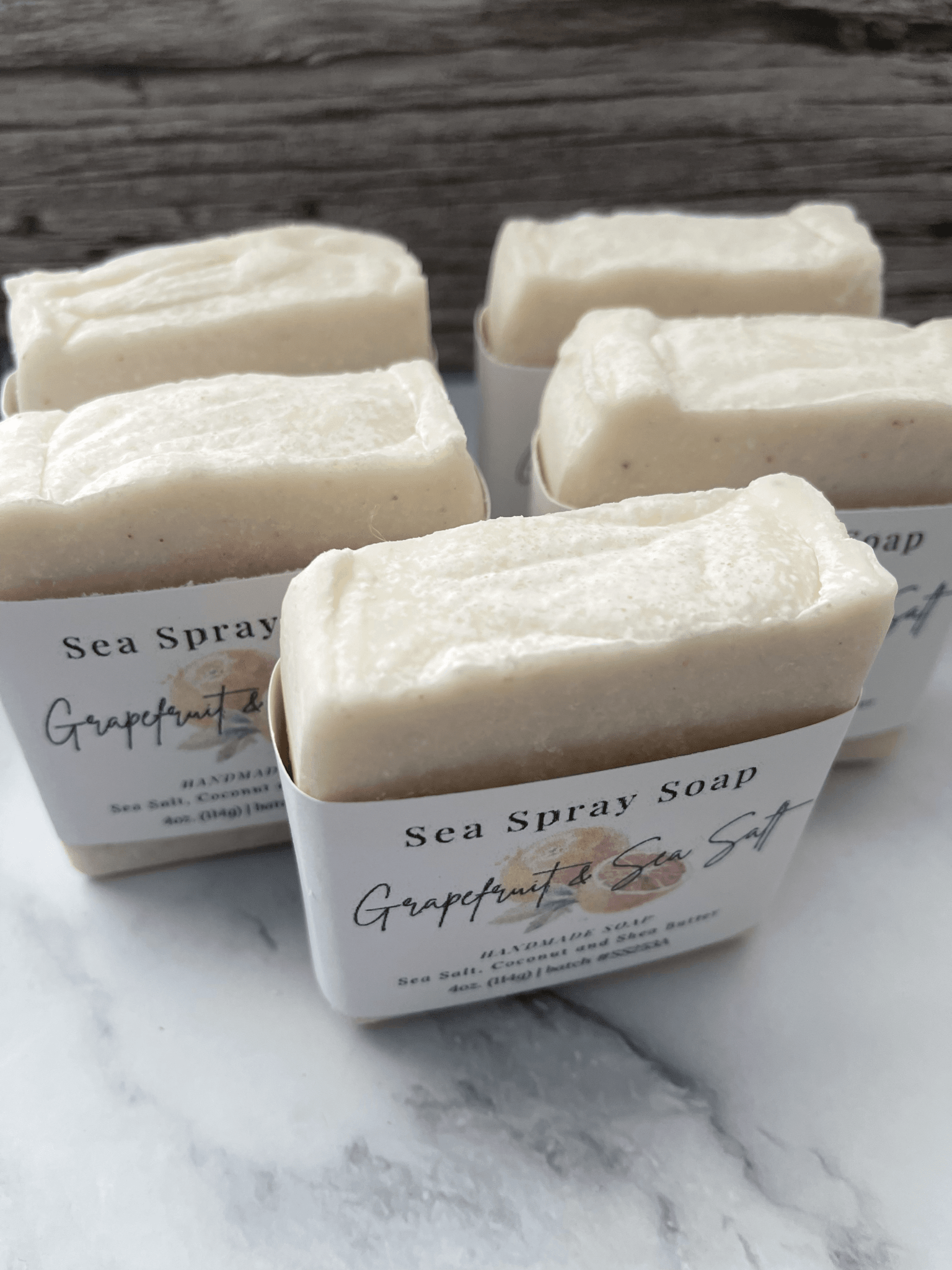 Grapefruit & Sea Salt Exfoliating Soap Bar - Sea Spray Soap
