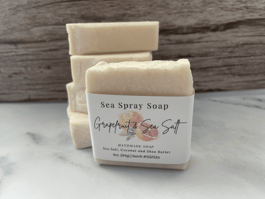 Grapefruit & Sea Salt Exfoliating Soap Bar - Sea Spray Soap