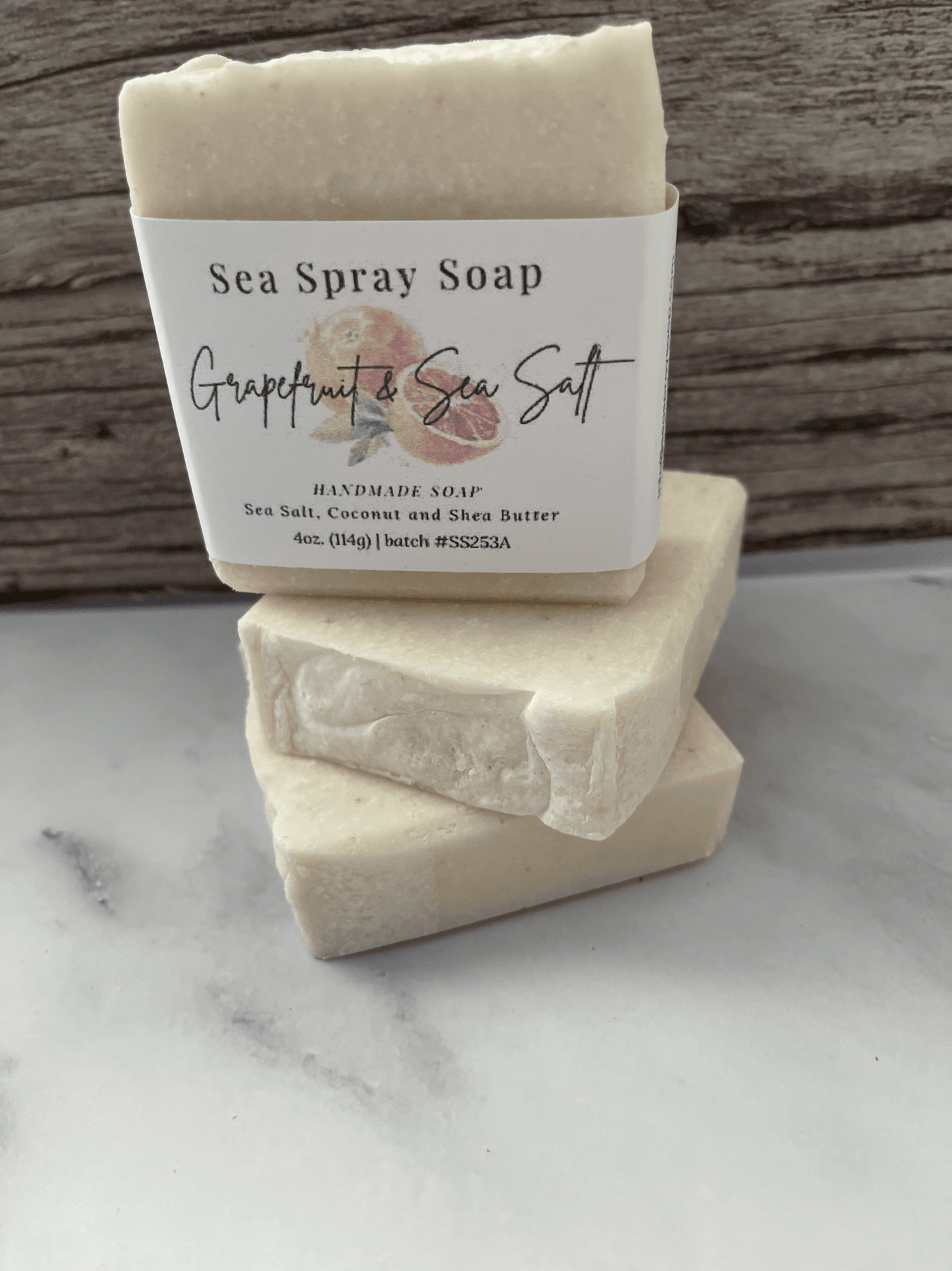 Grapefruit & Sea Salt Exfoliating Soap Bar - Sea Spray Soap