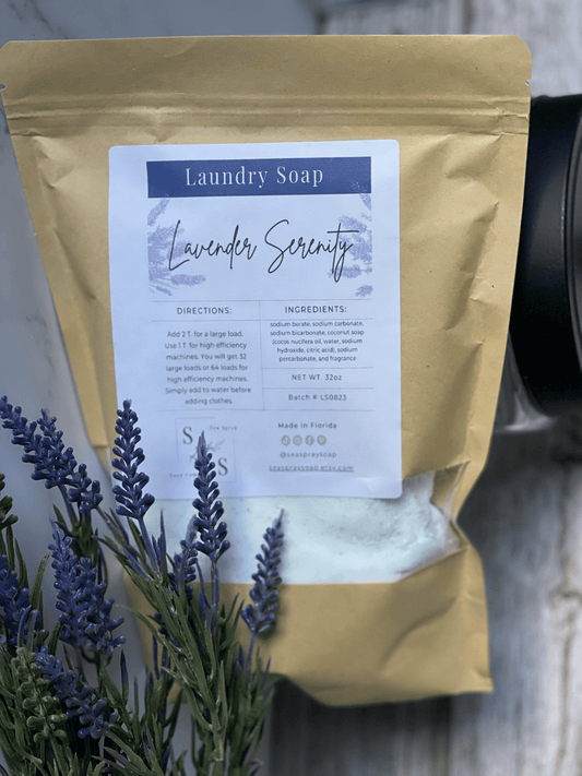 Lavender Natural Laundry Soap - Sea Spray Soap