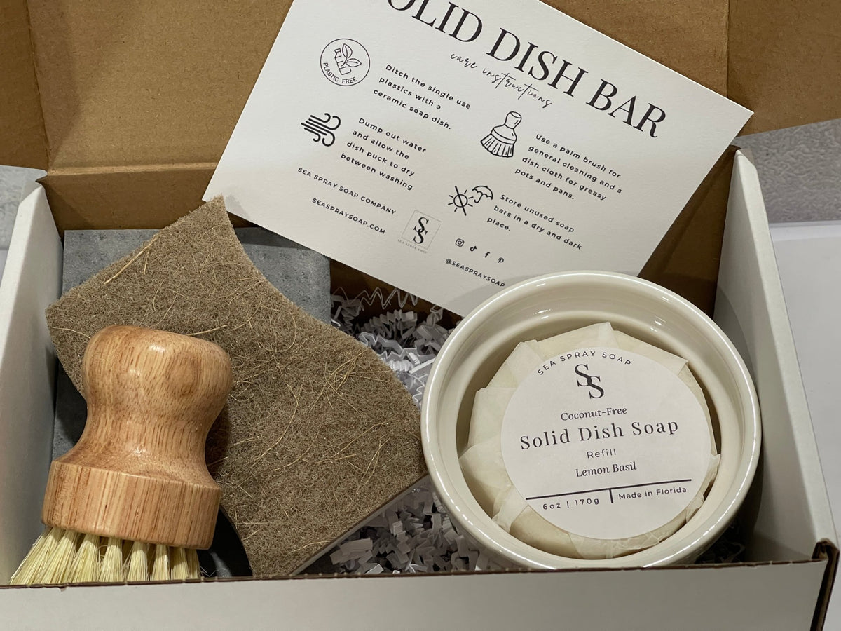 Coconut-Free Dish Soap Gift Set - Sea Spray Soap