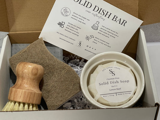 Coconut-Free Dish Soap Gift Set - Sea Spray Soap