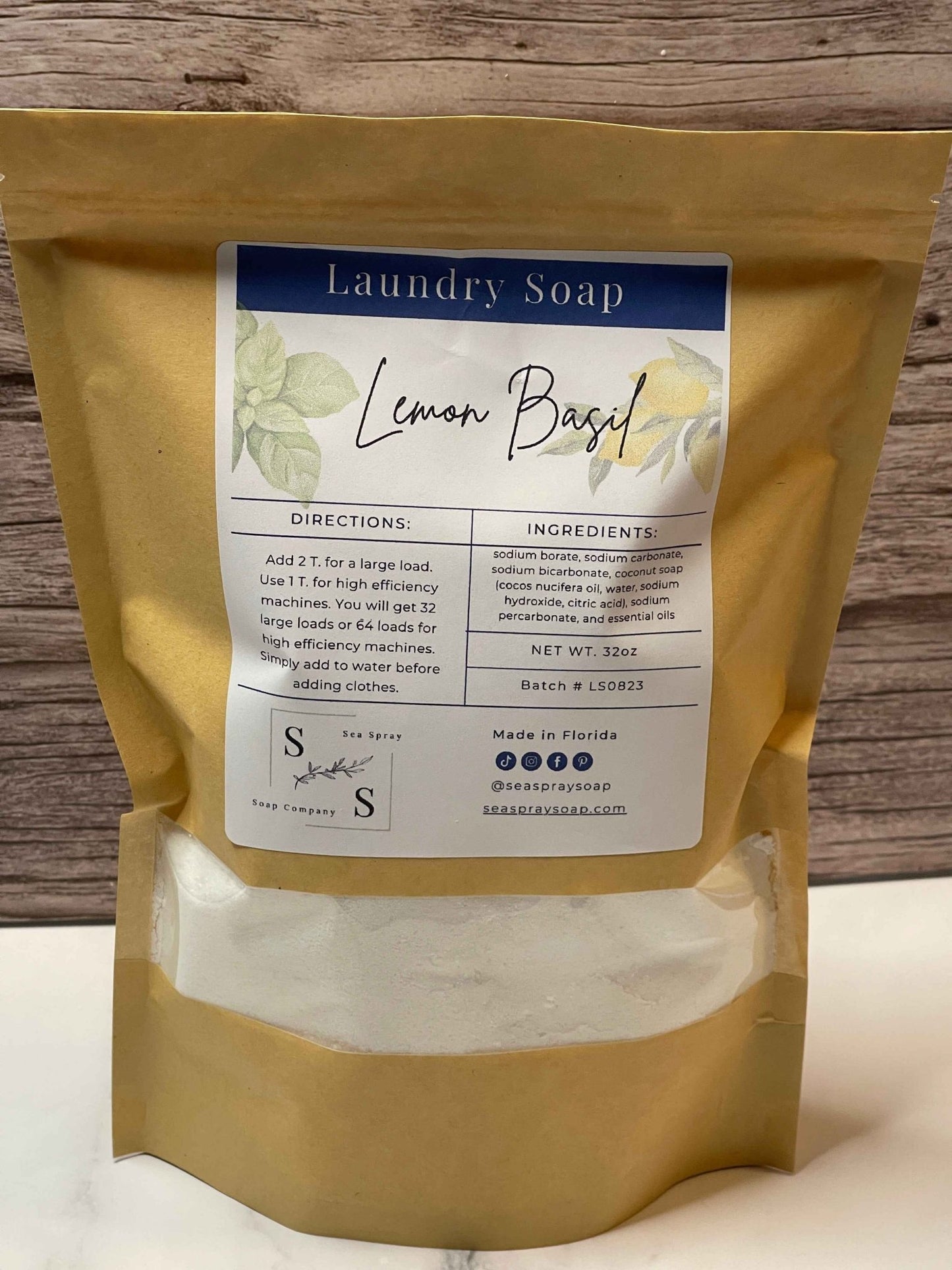 Natural Laundry Soap - Sea Spray Soap