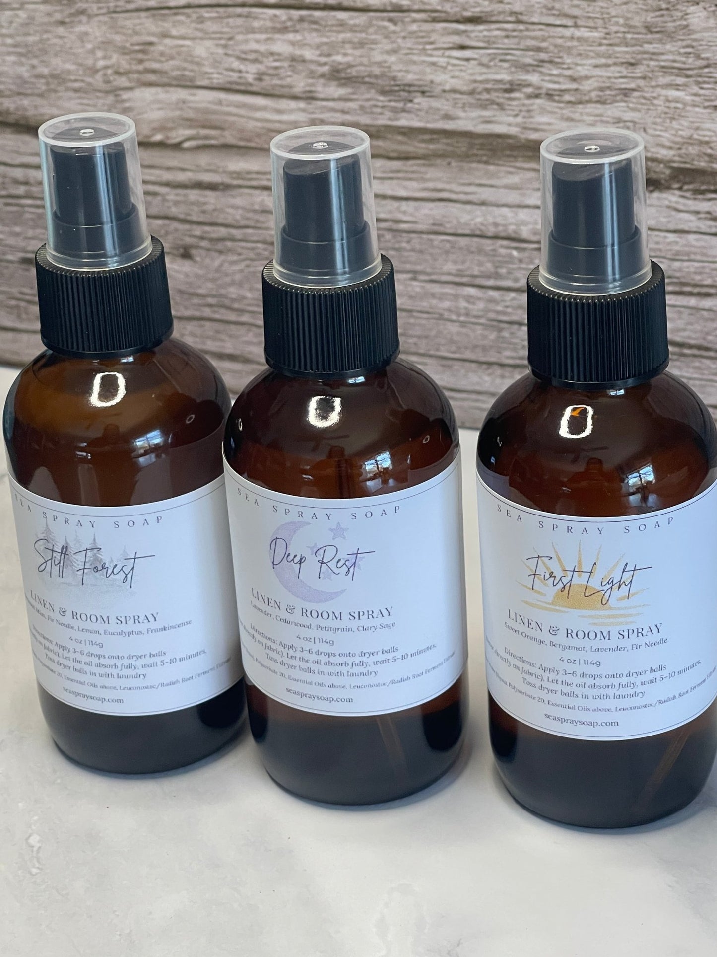 Linen & Laundry Spray - Pure Essential Oil Formula - Sea Spray Soap