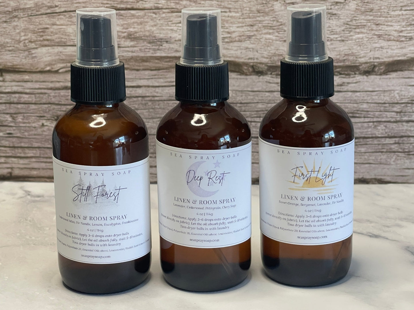 Linen & Laundry Spray - Pure Essential Oil Formula - Sea Spray Soap