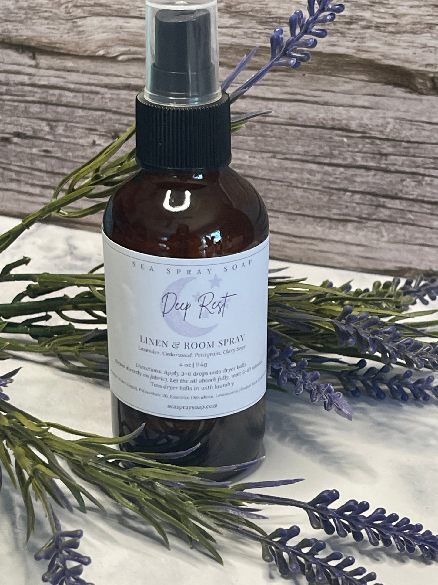 Linen & Laundry Spray - Pure Essential Oil Formula - Sea Spray Soap