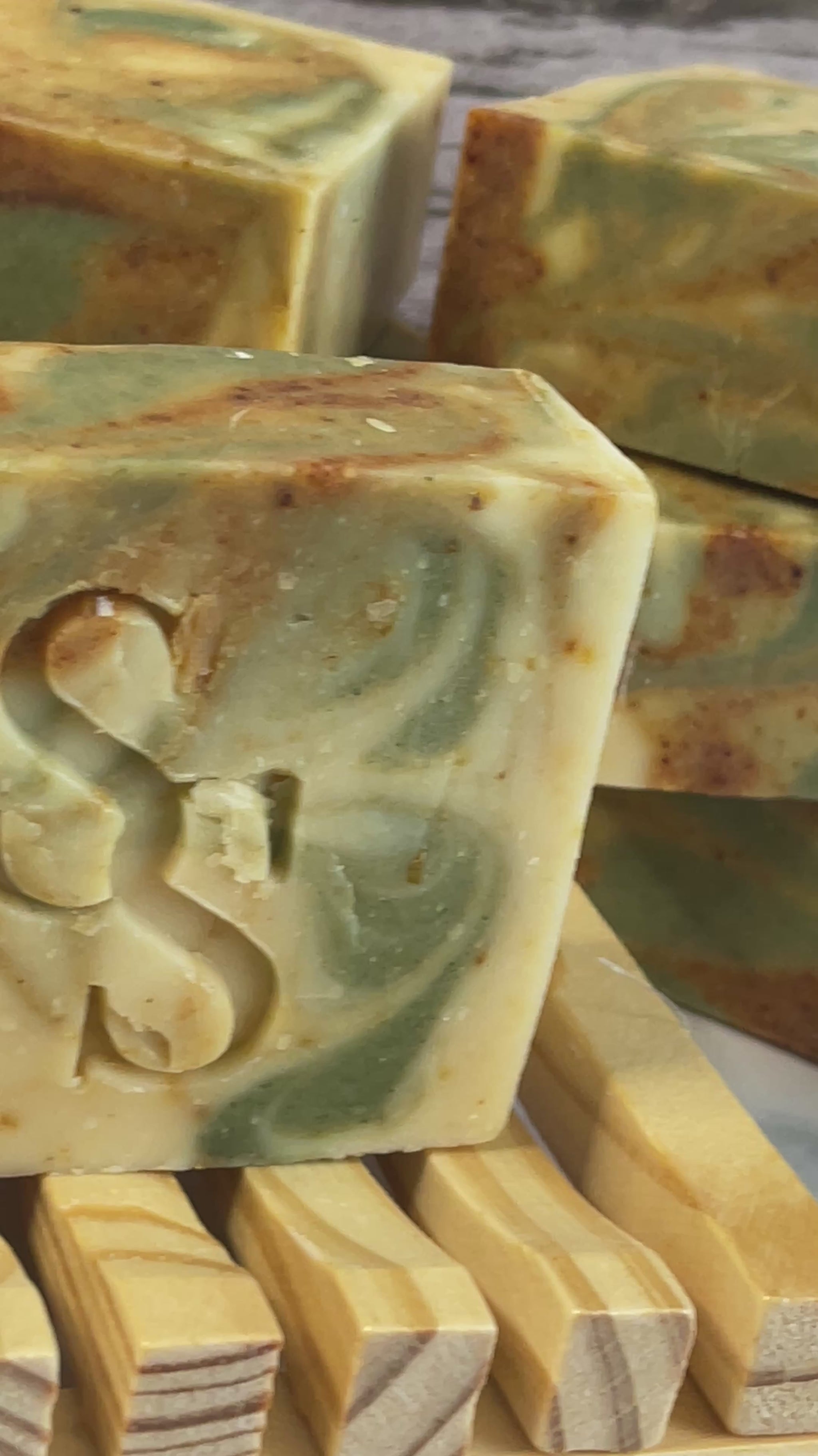 rosemary-lemon-goat-milk-soap-on-wooden-soap-dish