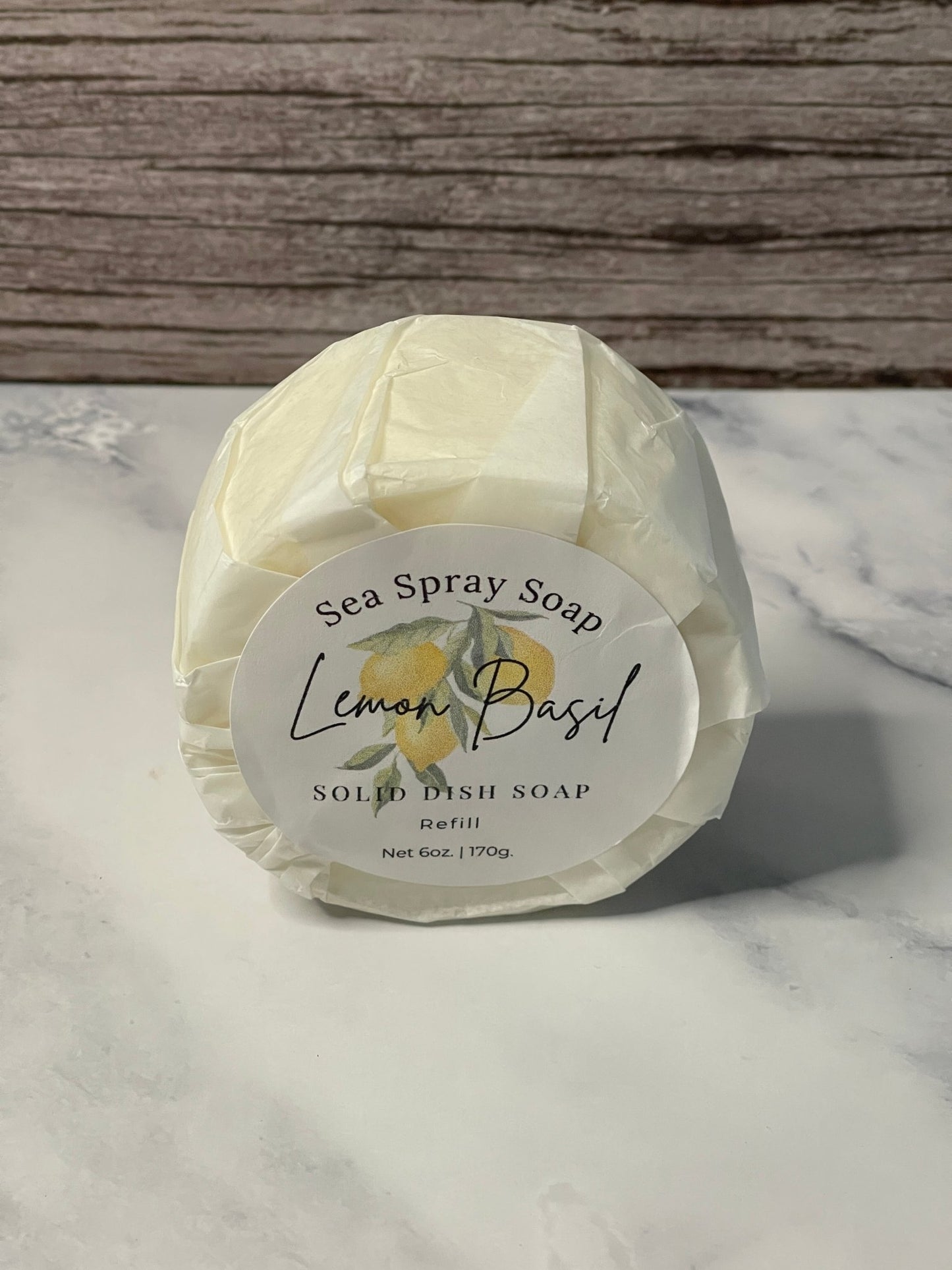 Solid Dish Soap Bar Refill - 6 oz - Sea Spray Soap