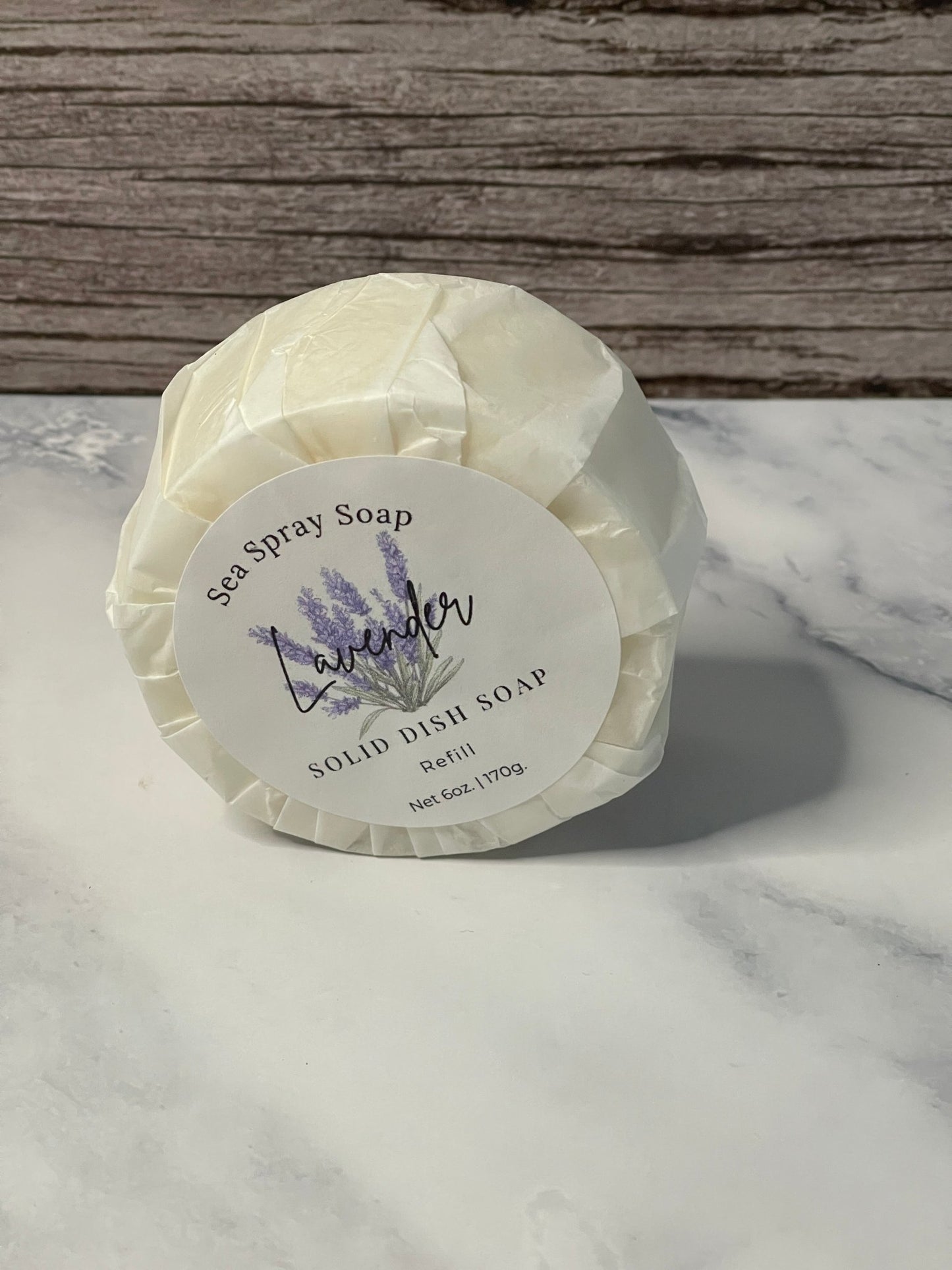 Solid Dish Soap Bar Refill - 6 oz - Sea Spray Soap