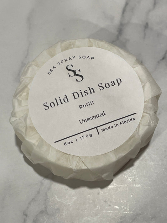 Solid Dish Soap Bar Refill - 6 oz - Sea Spray Soap