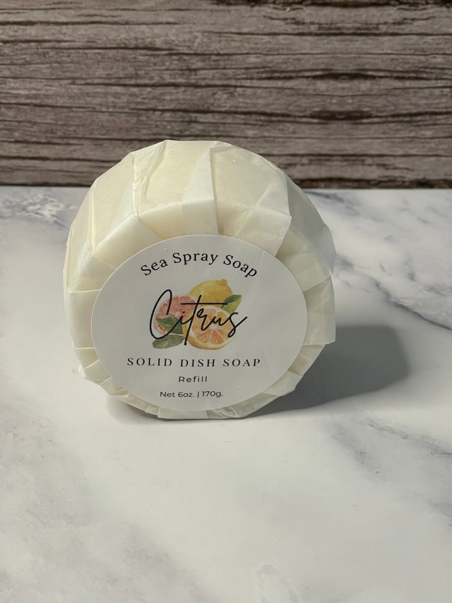 Solid Dish Soap Bar Refill - 6 oz - Sea Spray Soap