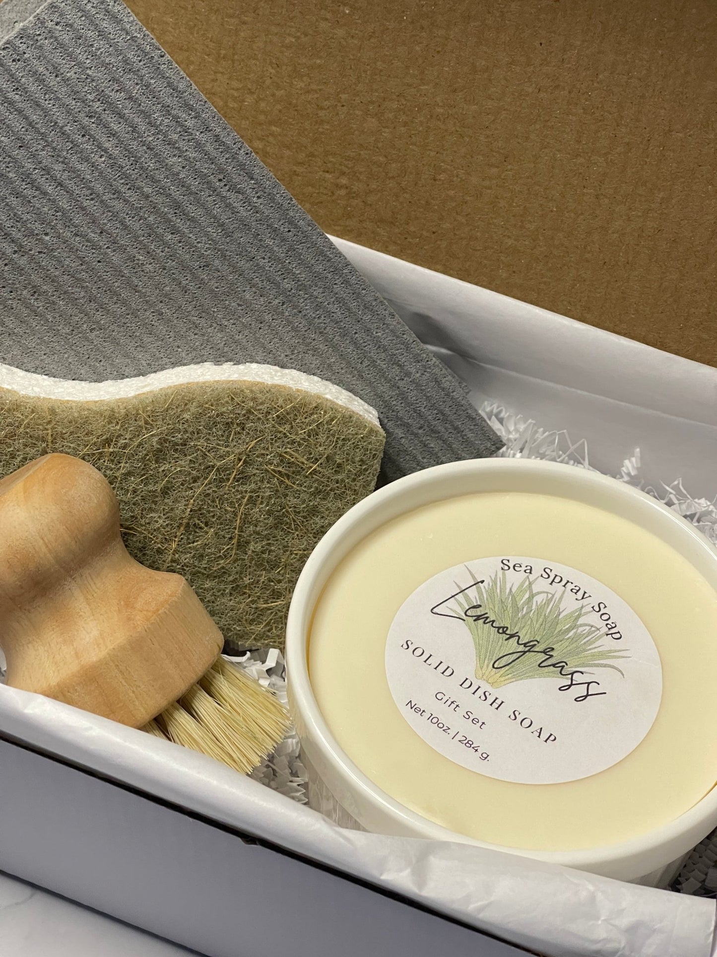 Solid Dish Soap Gift Set - Sea Spray Soap