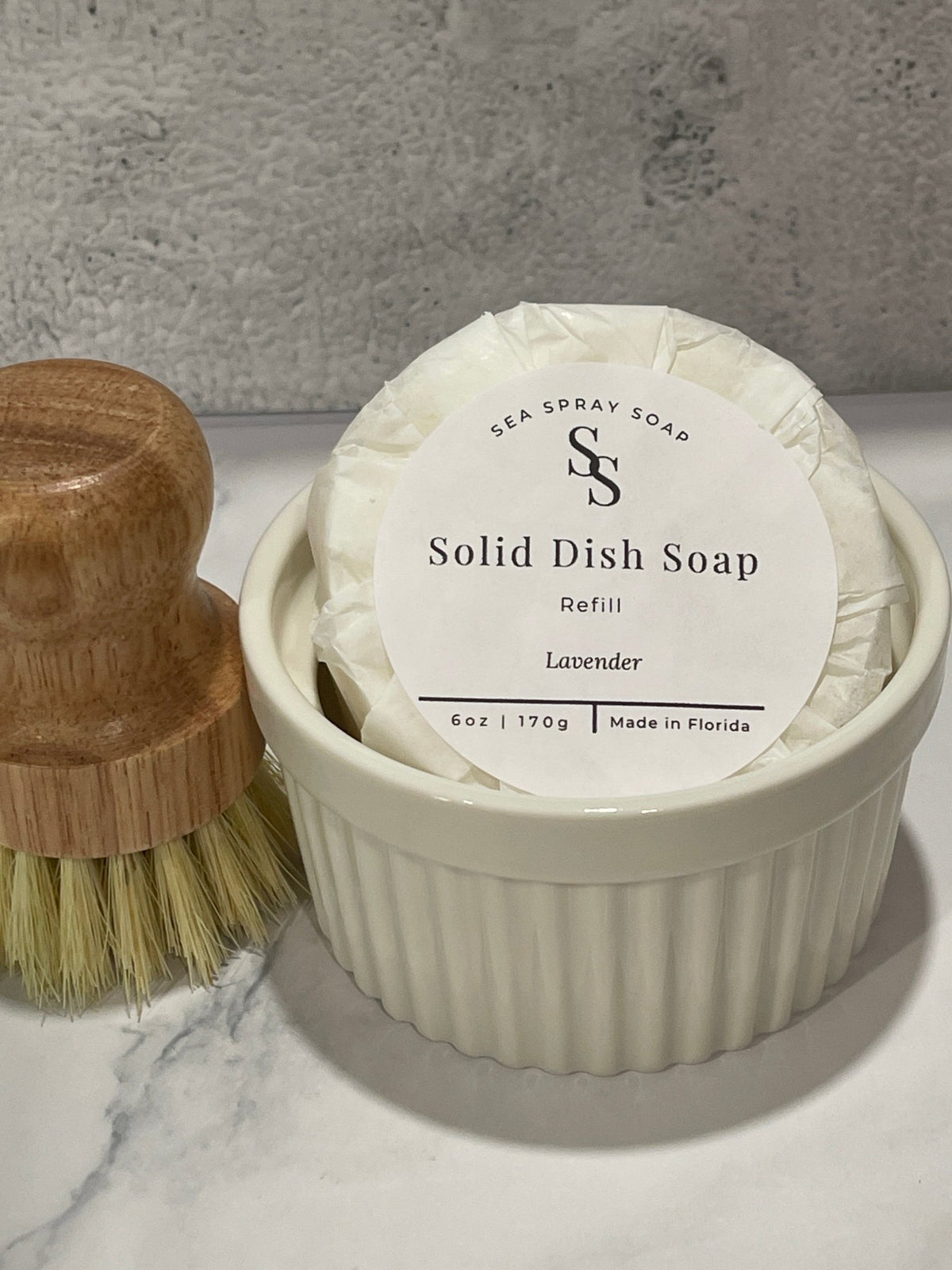 Solid Dish Soap Starter Set (6 oz) - Sea Spray Soap