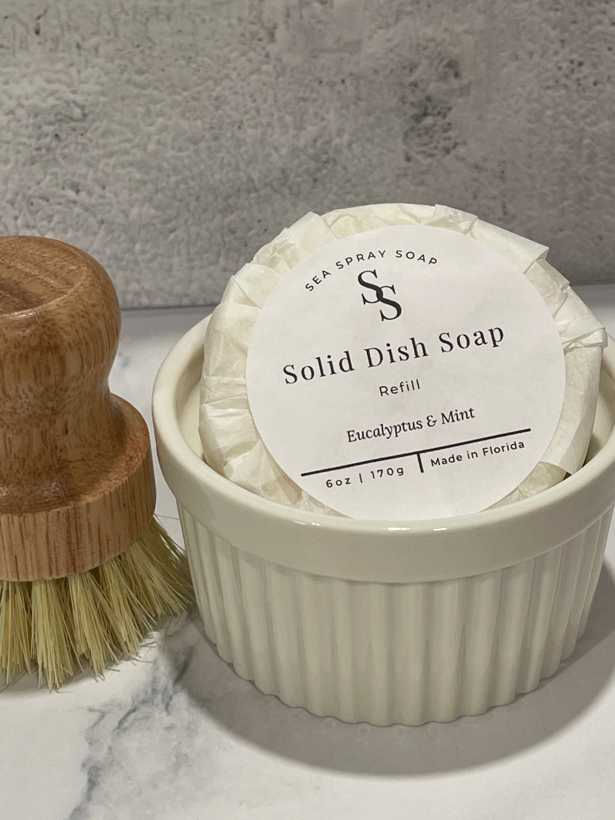Solid Dish Soap Starter Set (6 oz) - Sea Spray Soap