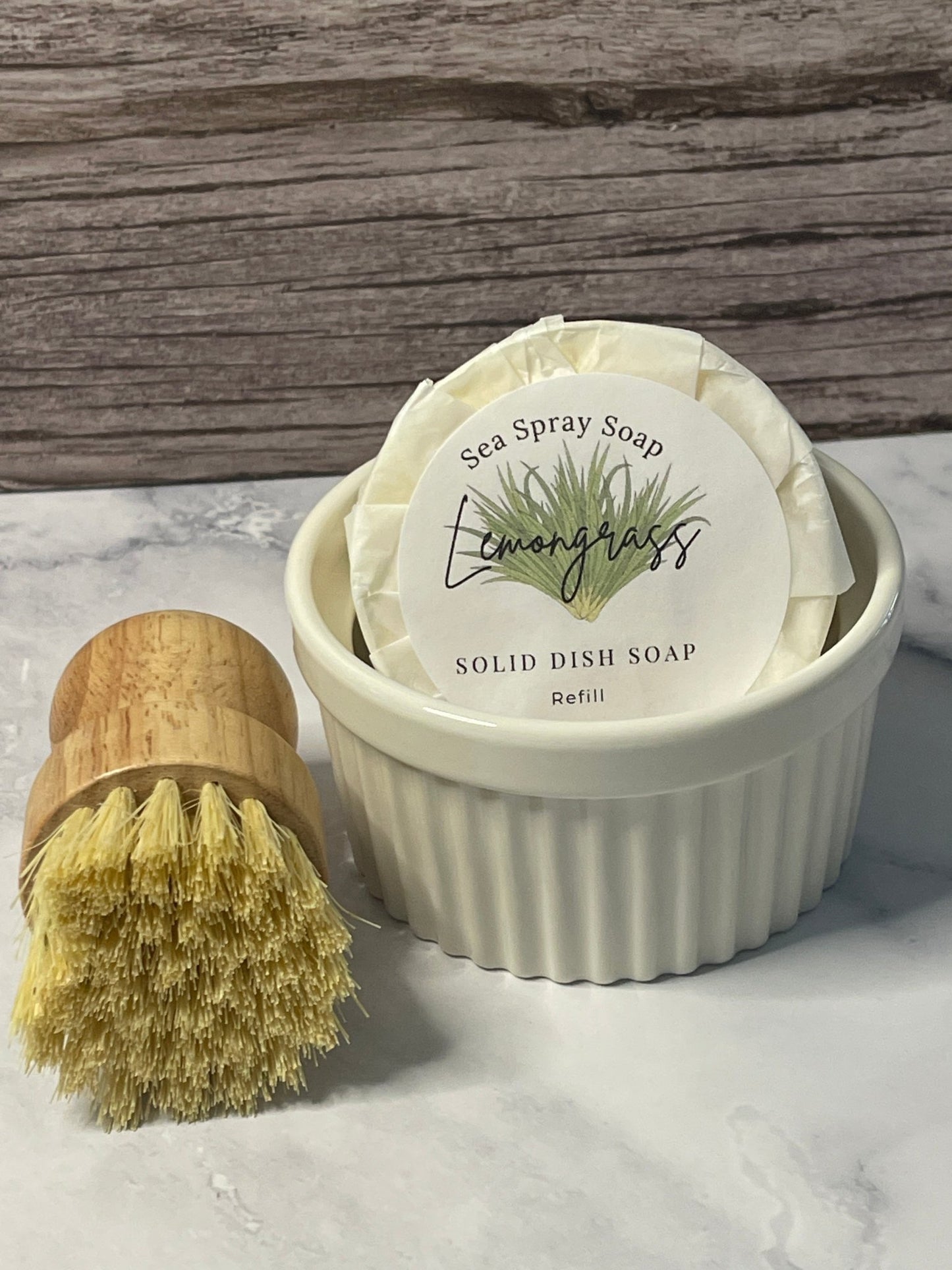 Solid Dish Soap Starter Set (6 oz) - Sea Spray Soap