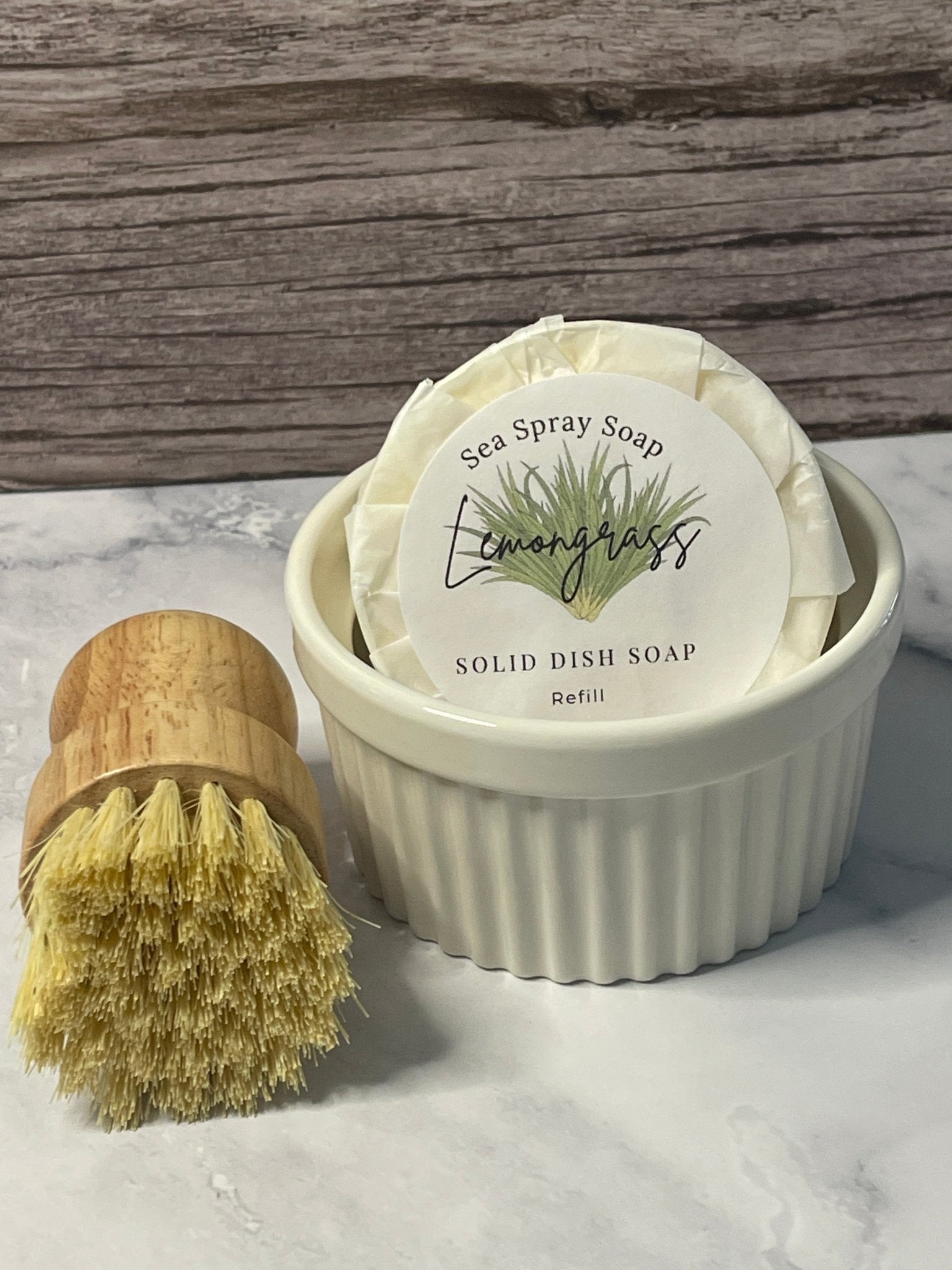 Solid Dish Soap Starter Set (6 oz) - Sea Spray Soap