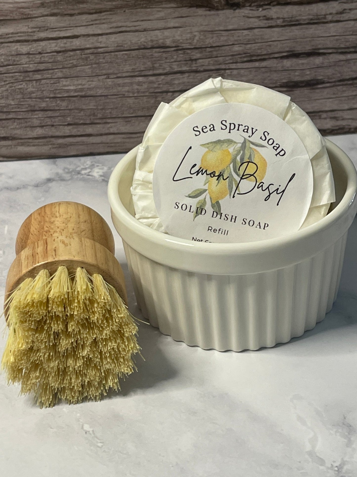 Solid Dish Soap Starter Set (6 oz) - Sea Spray Soap