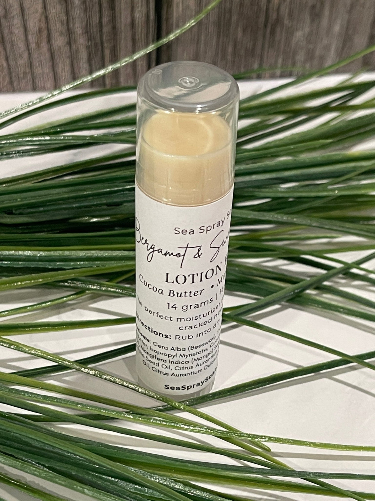 Solid Lotion Bar: Tin or Twist-Up Stick - Sea Spray Soap