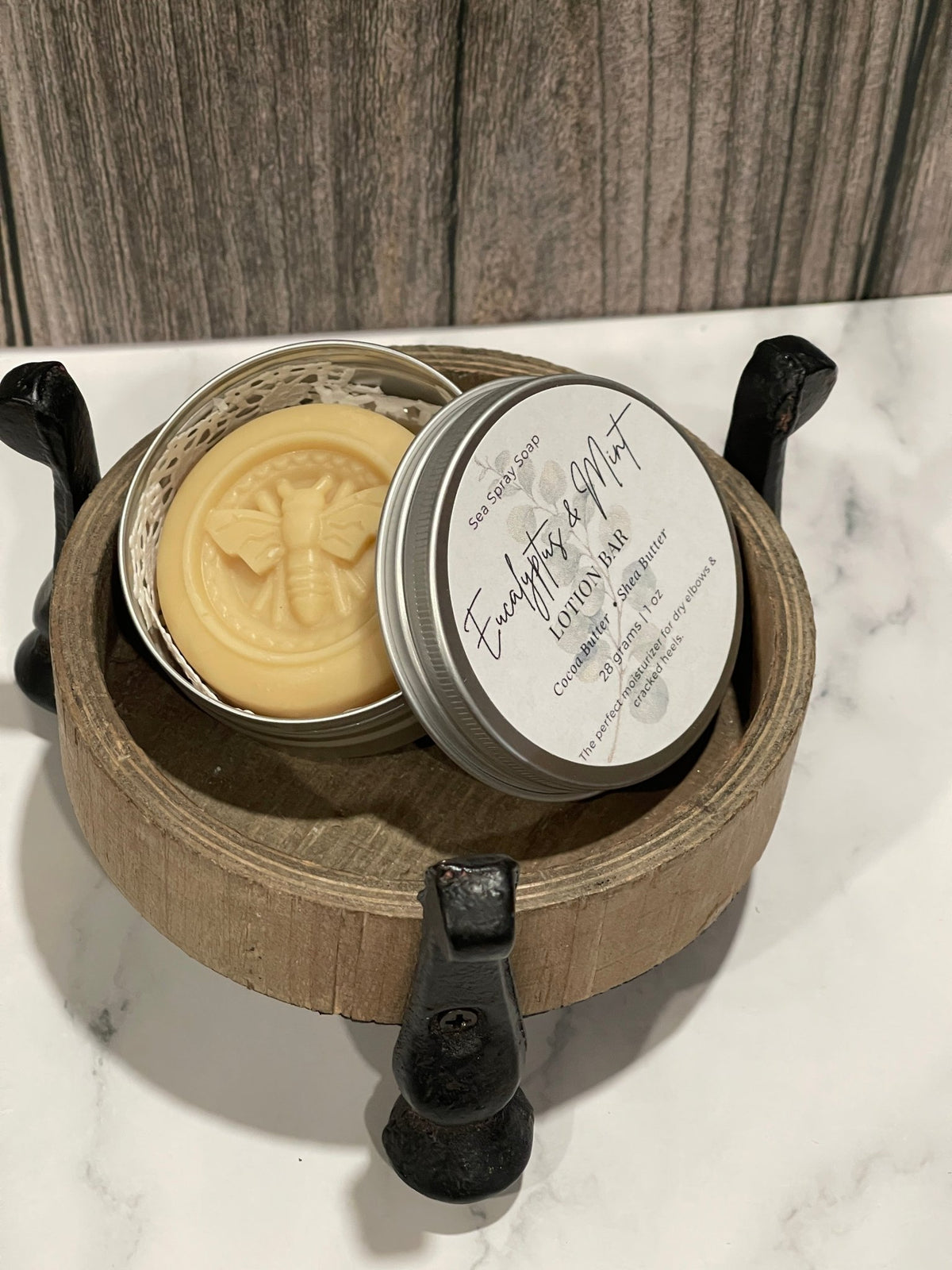 Solid Lotion Bar: Tin or Twist-Up Stick - Sea Spray Soap