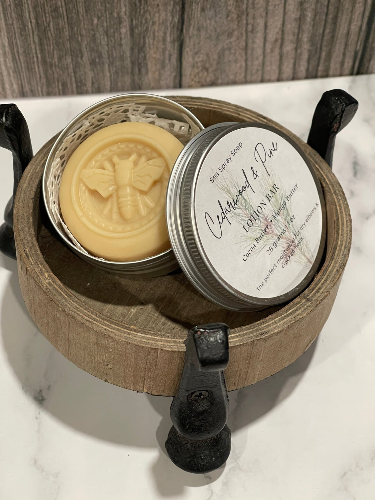 Solid Lotion Bar: Tin or Twist-Up Stick - Sea Spray Soap