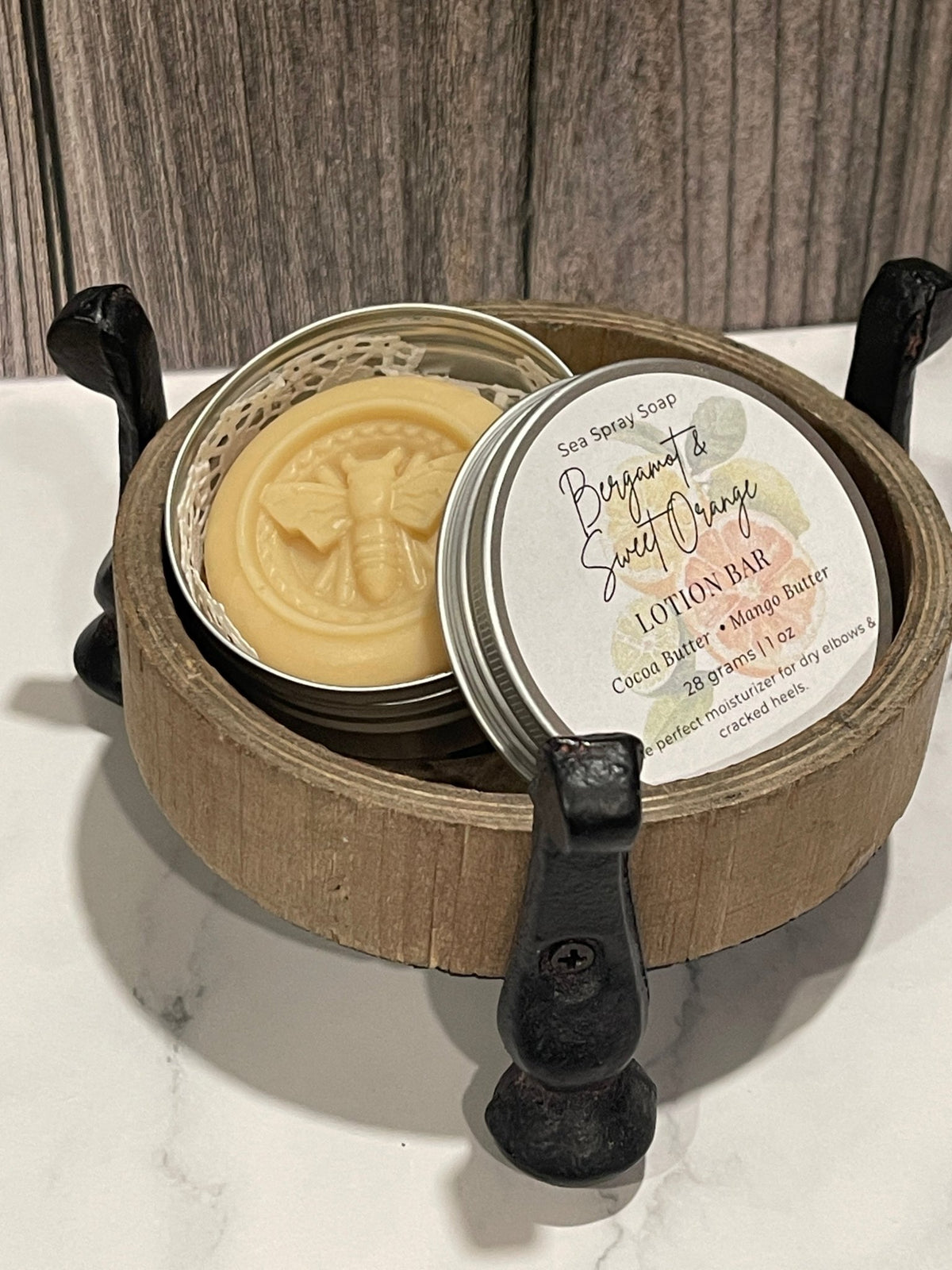 Solid Lotion Bar: Tin or Twist-Up Stick - Sea Spray Soap