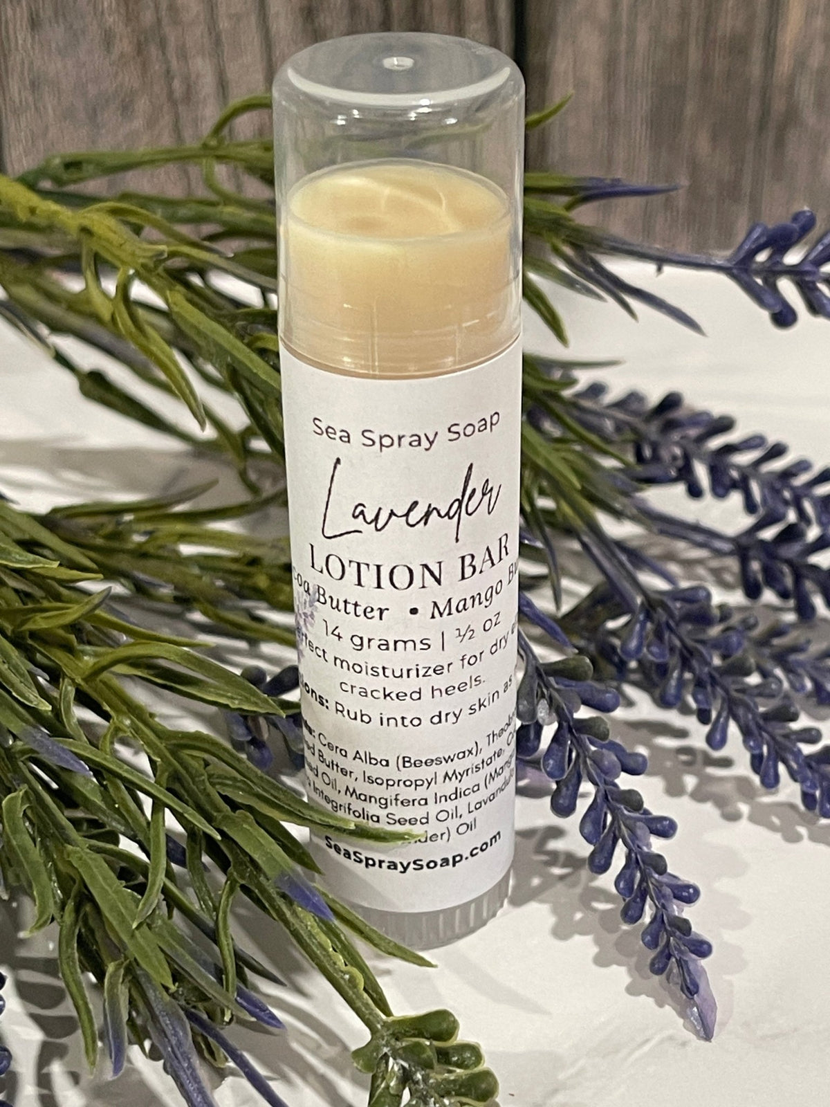 Solid Lotion Bar: Tin or Twist-Up Stick - Sea Spray Soap