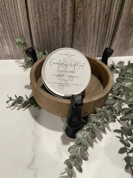 Solid Lotion Bar: Tin or Twist-Up Stick - Sea Spray Soap