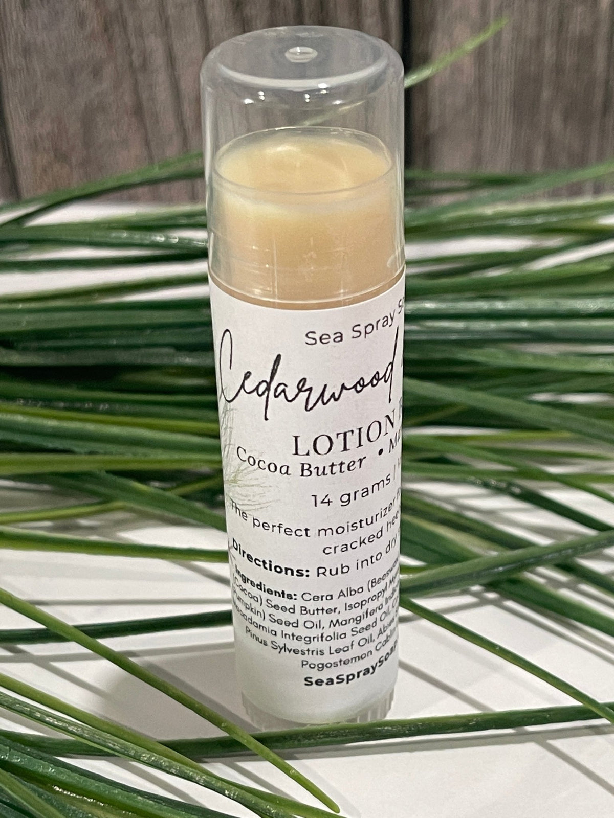 Solid Lotion Bar: Tin or Twist-Up Stick - Sea Spray Soap