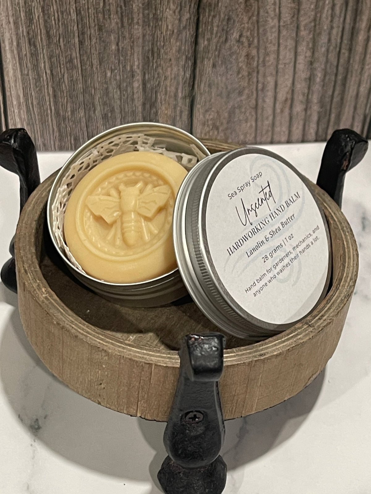 Solid Lotion Bar: Tin or Twist-Up Stick - Sea Spray Soap