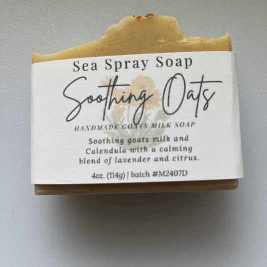 Soothing Oat & Calendula Goat Milk Handmade Soap - Sea Spray Soap