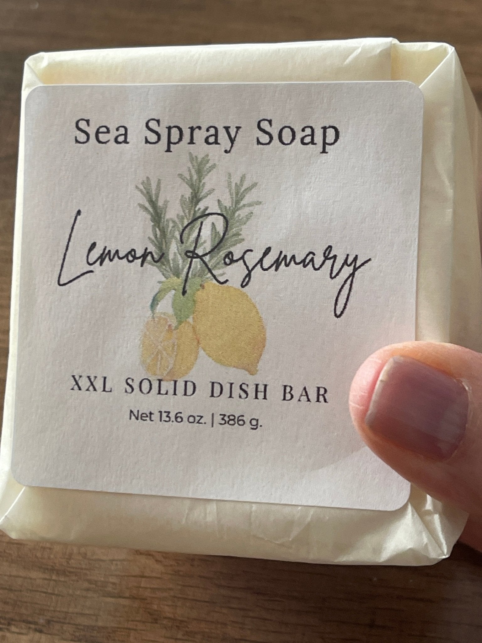 XXL Solid Dish Soap Bar (11.75 oz) - Sea Spray Soap