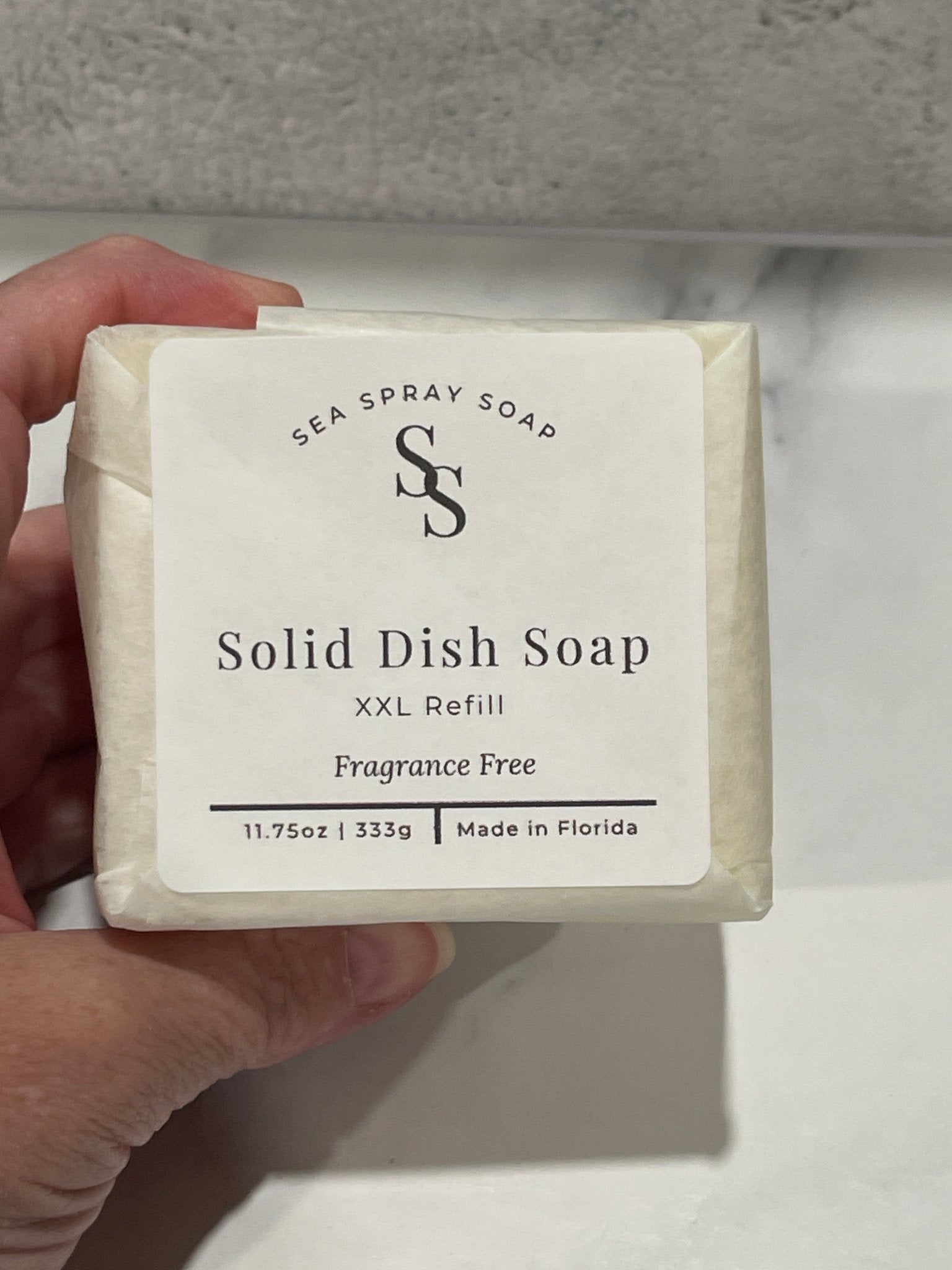 XXL Solid Dish Soap Bar - Sea Spray Soap