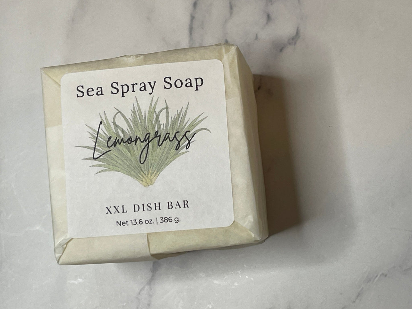 XXL Solid Dish Soap Bar (13.6oz) - Sea Spray Soap