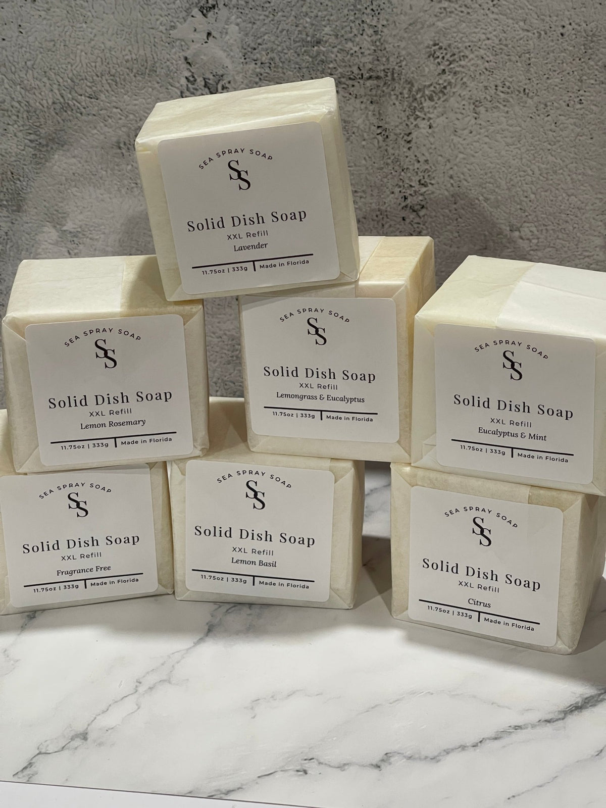 XXL Solid Dish Soap Bar - Sea Spray Soap